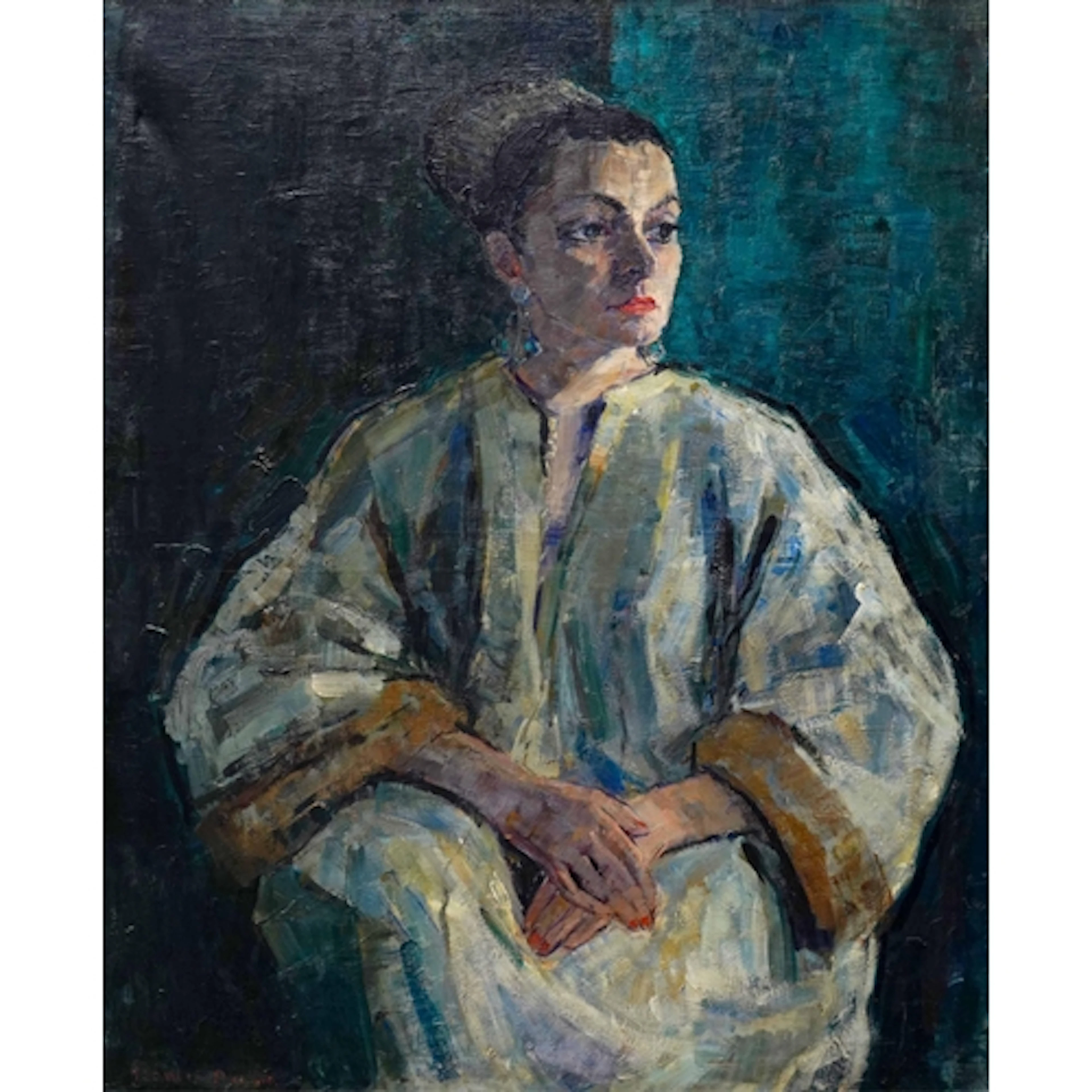 French School, 20th century A portrait of a lady, the sitte...
