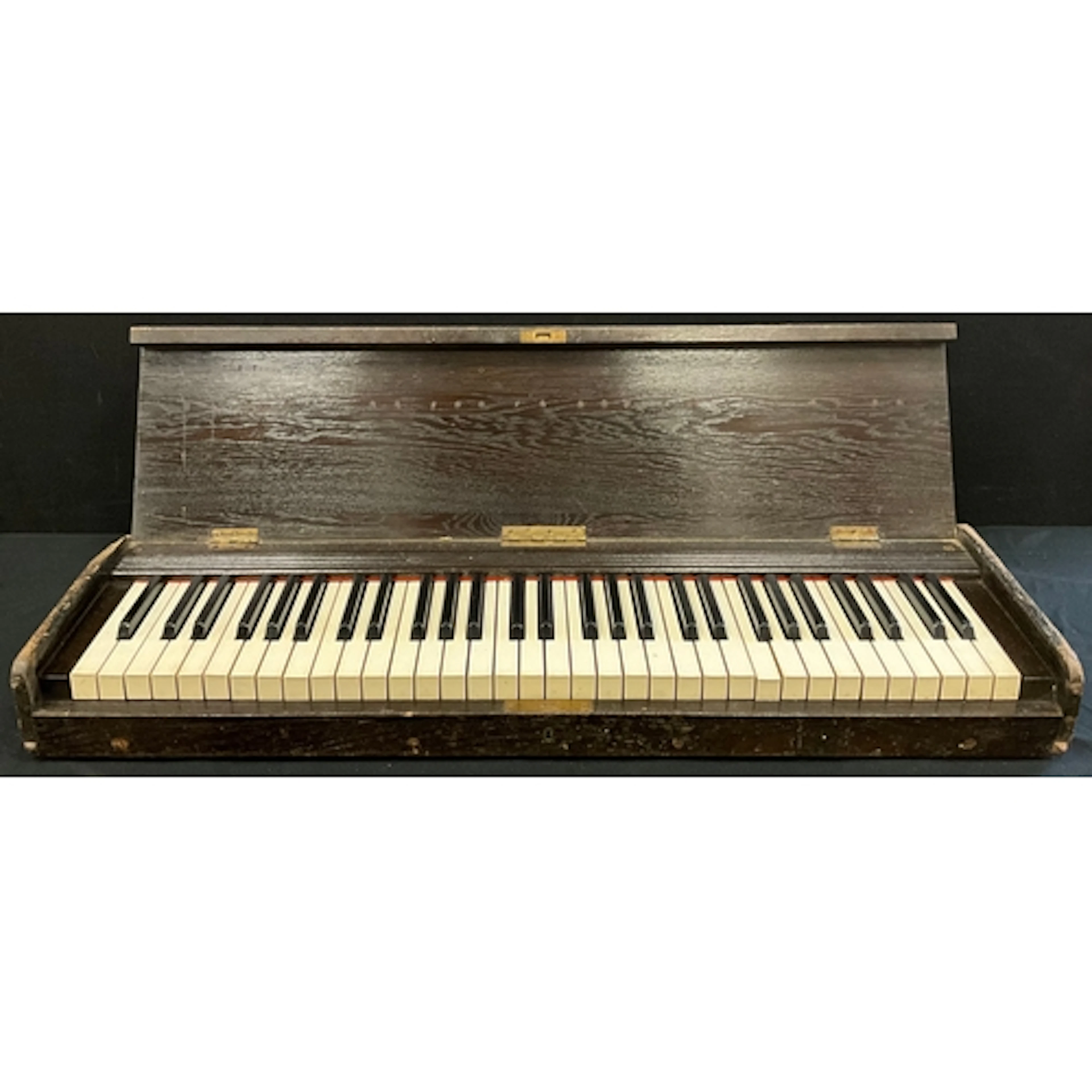 A 20th century silent keyboard, five octave compass, C-c six...