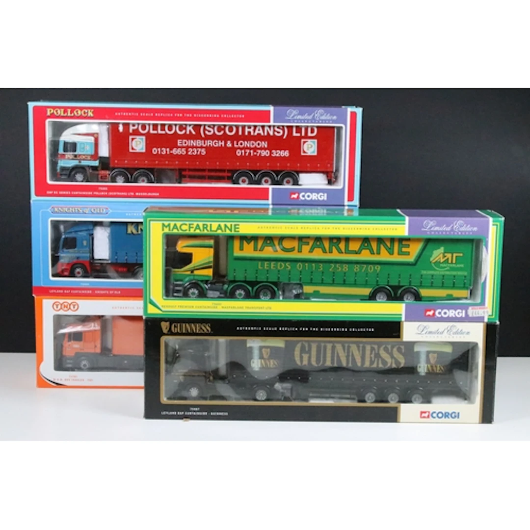 Five boxed Corgi haulage related diecast models to include 7...