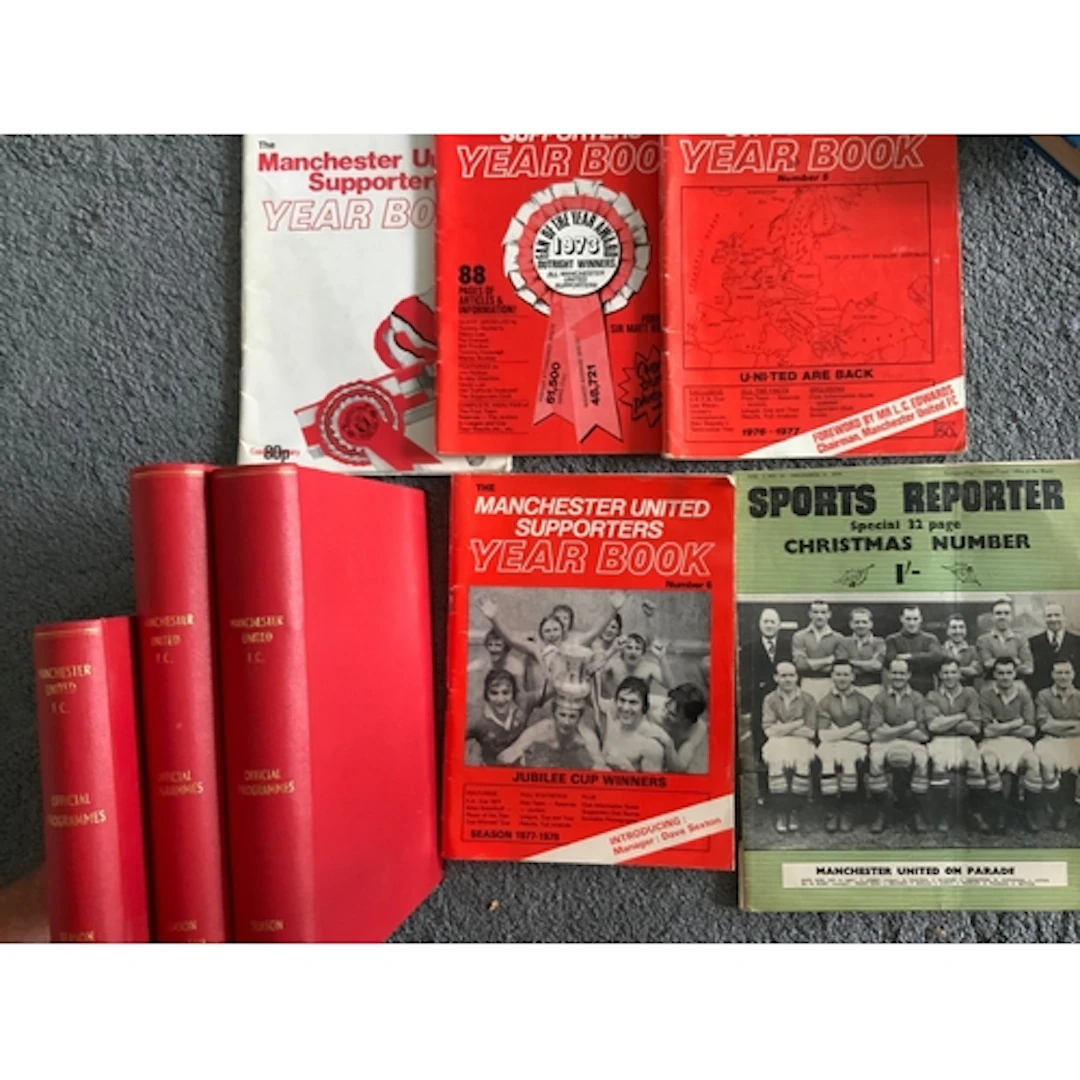 Manchester United Bound Volumes Of Football Programmes: Firs...