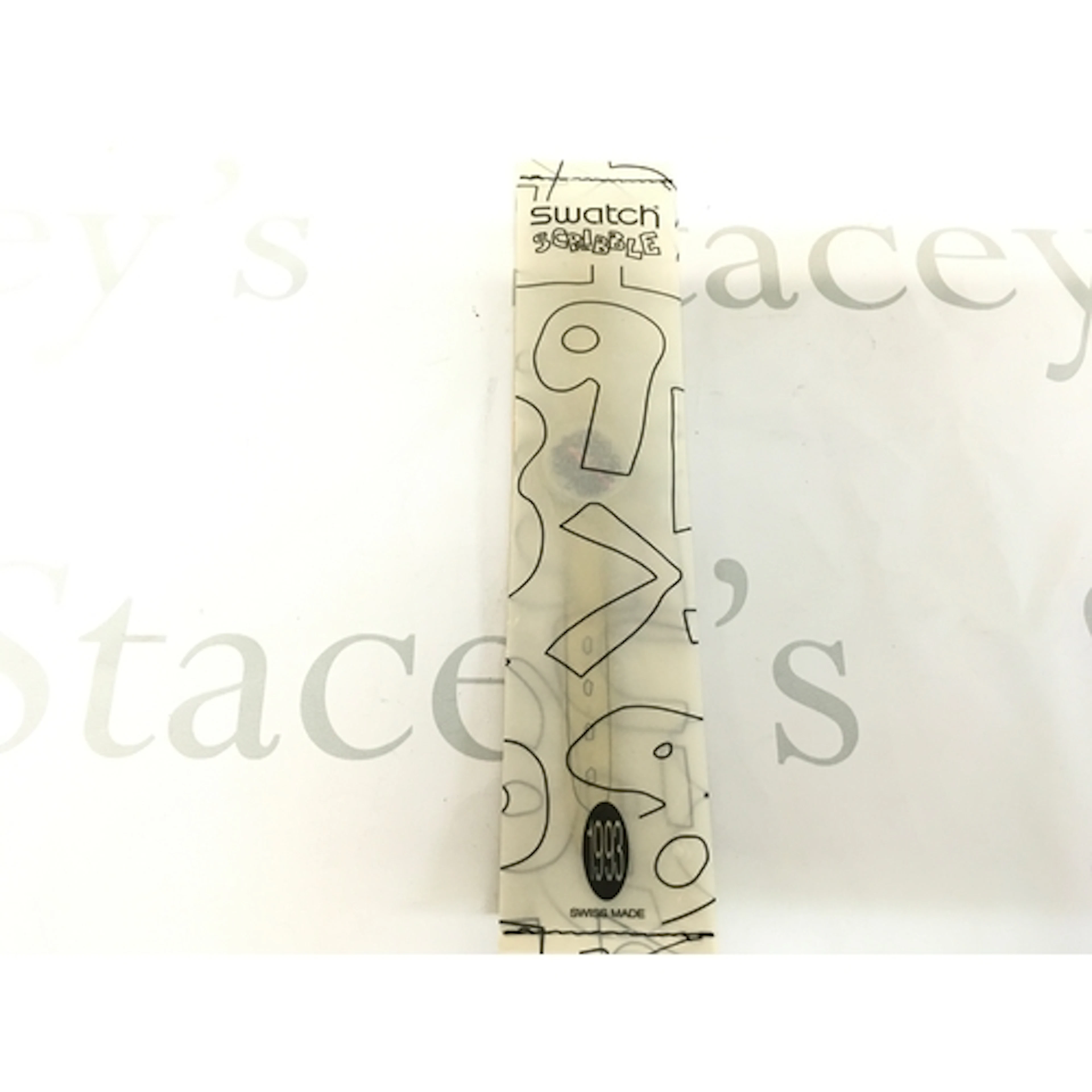 Swatch Scribble (GZ124) collectors club watch from 1993. The...