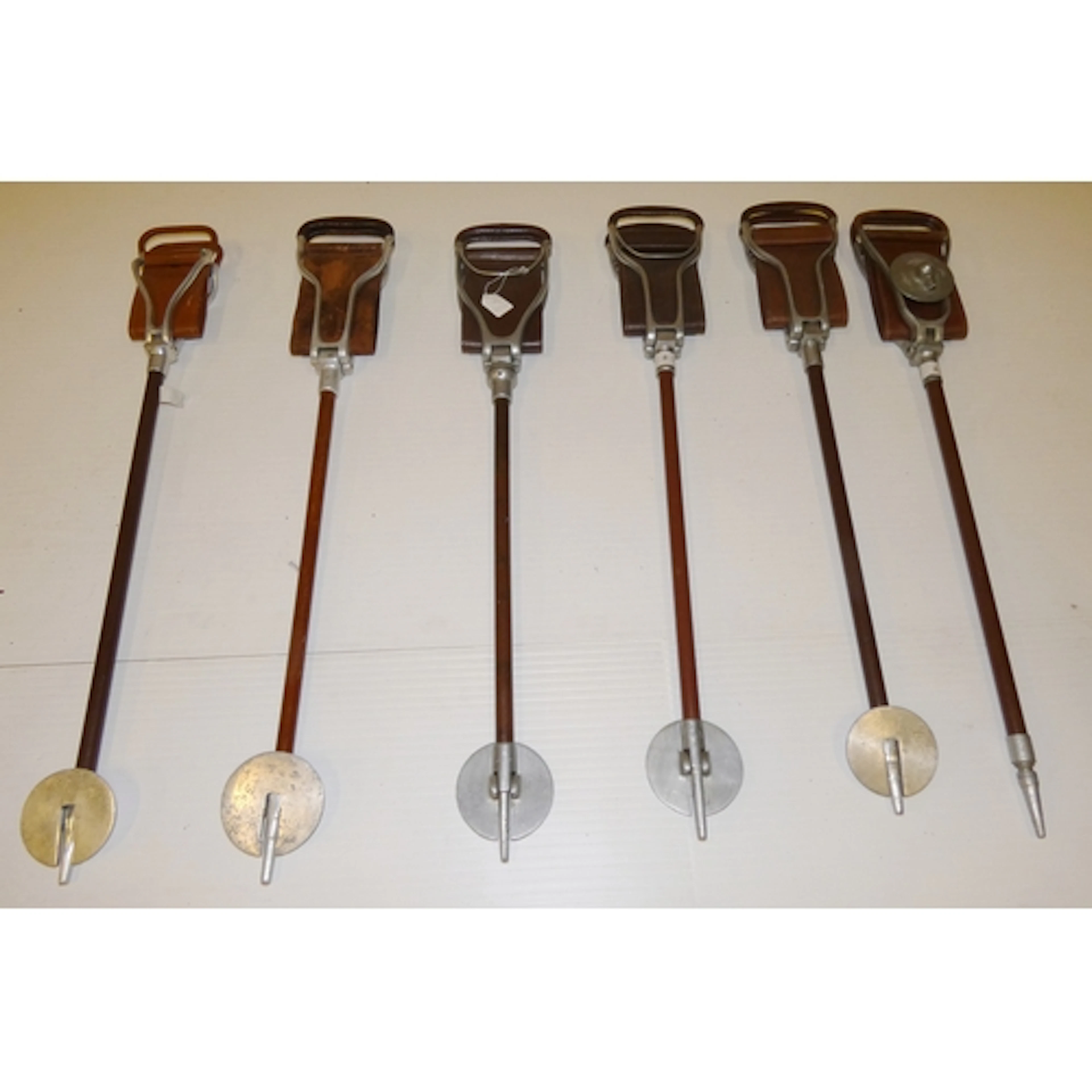 Six shooting sticks to include an example by Wm Mills, Birmi...