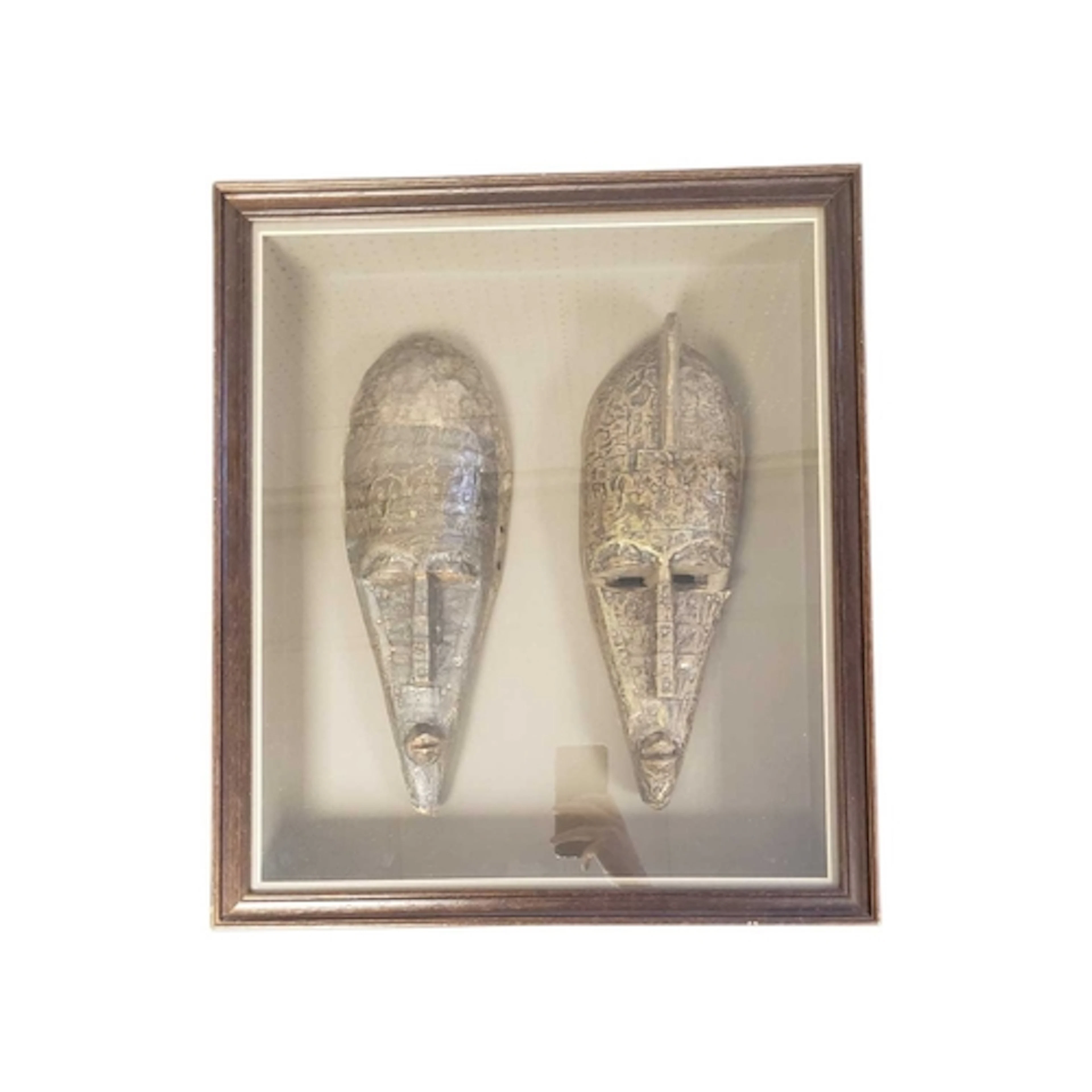 A pair of 20th century vintage Marka Mali African Tribal mas...