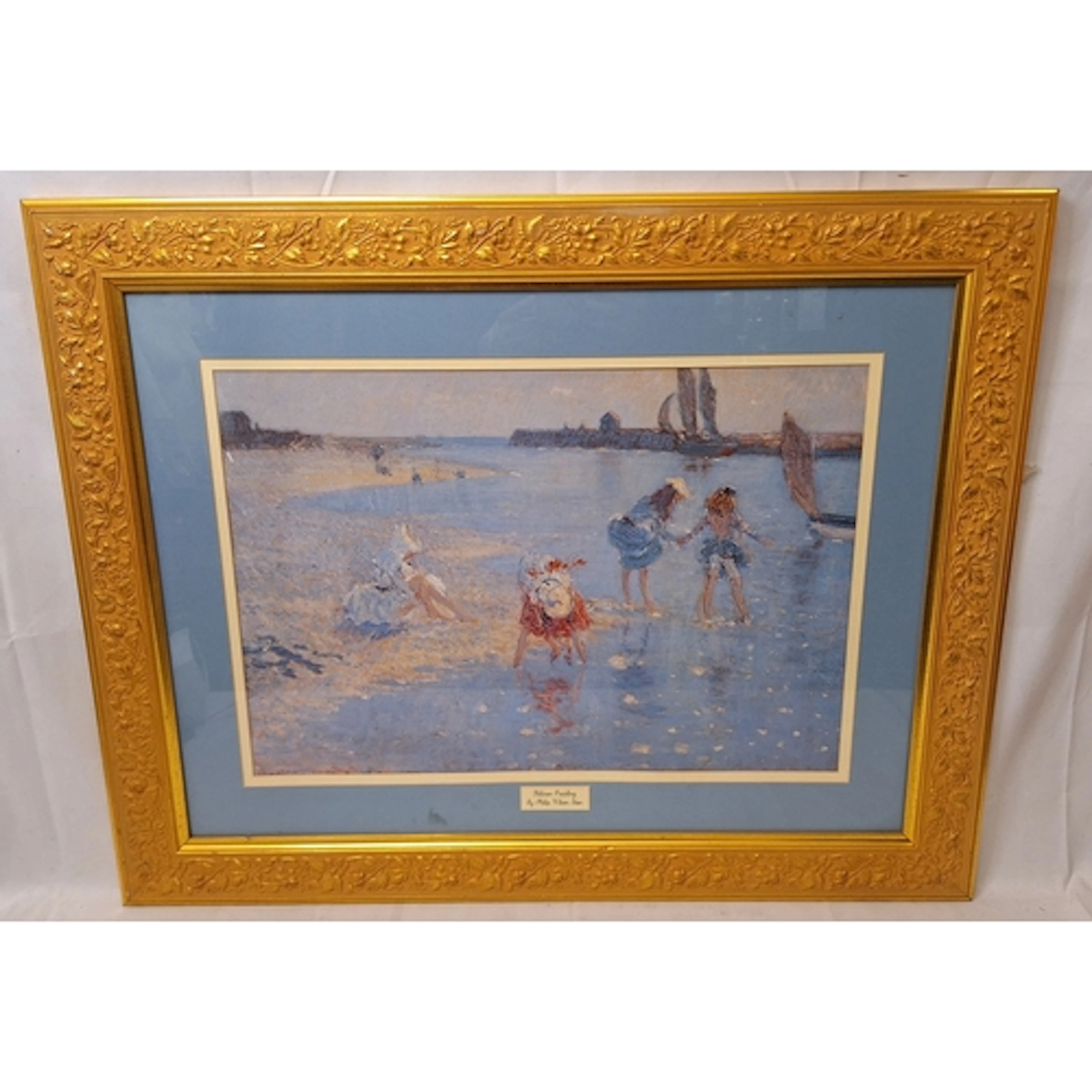 F/g Print Children Paddling by Philip Wilson Steer, 90cm x 7...
