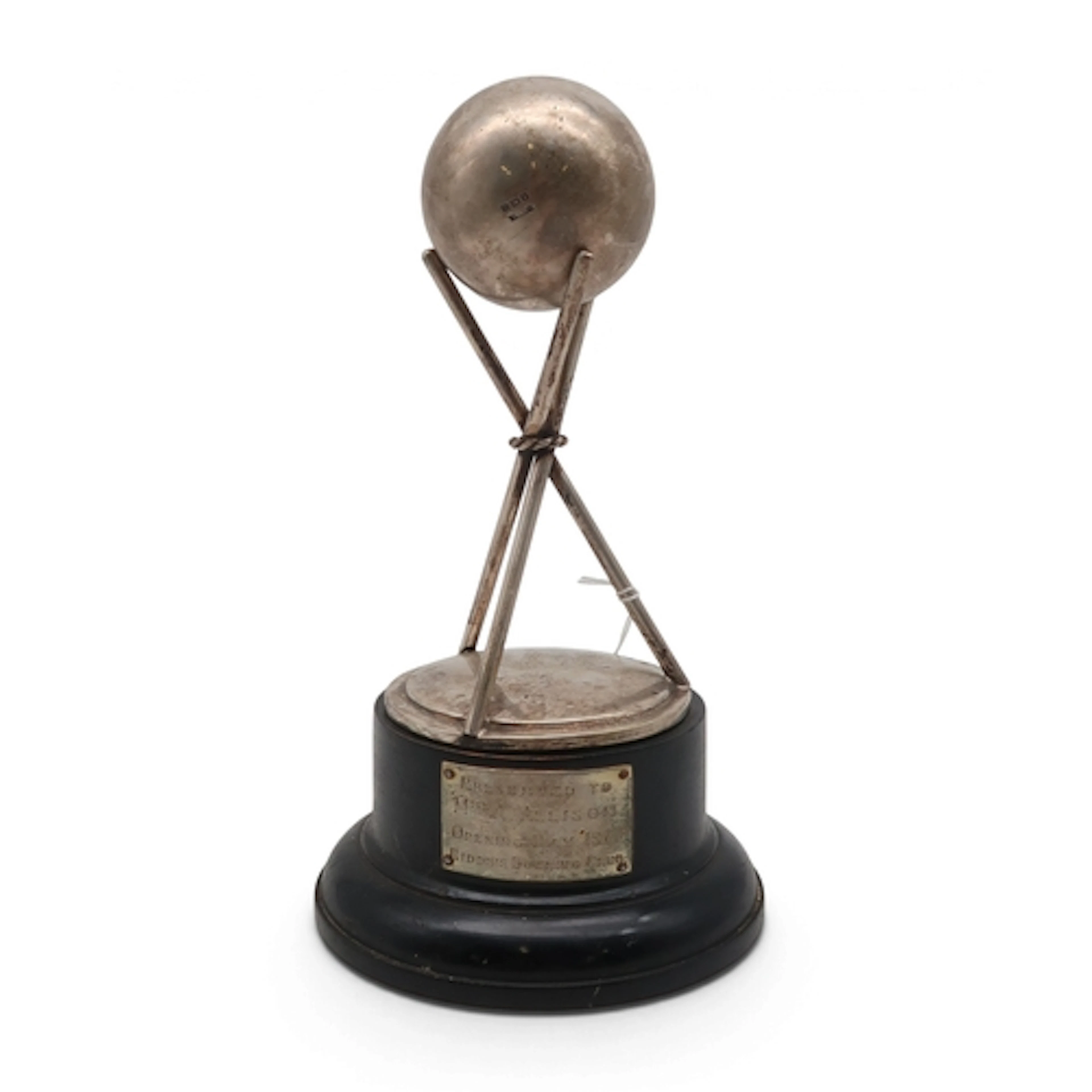 A George V silver lawn bowls trophy by Fred H. Adams & C...
