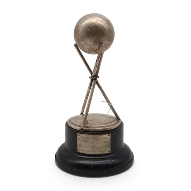 A George V silver lawn bowls trophy by Fred H. Adams & C...