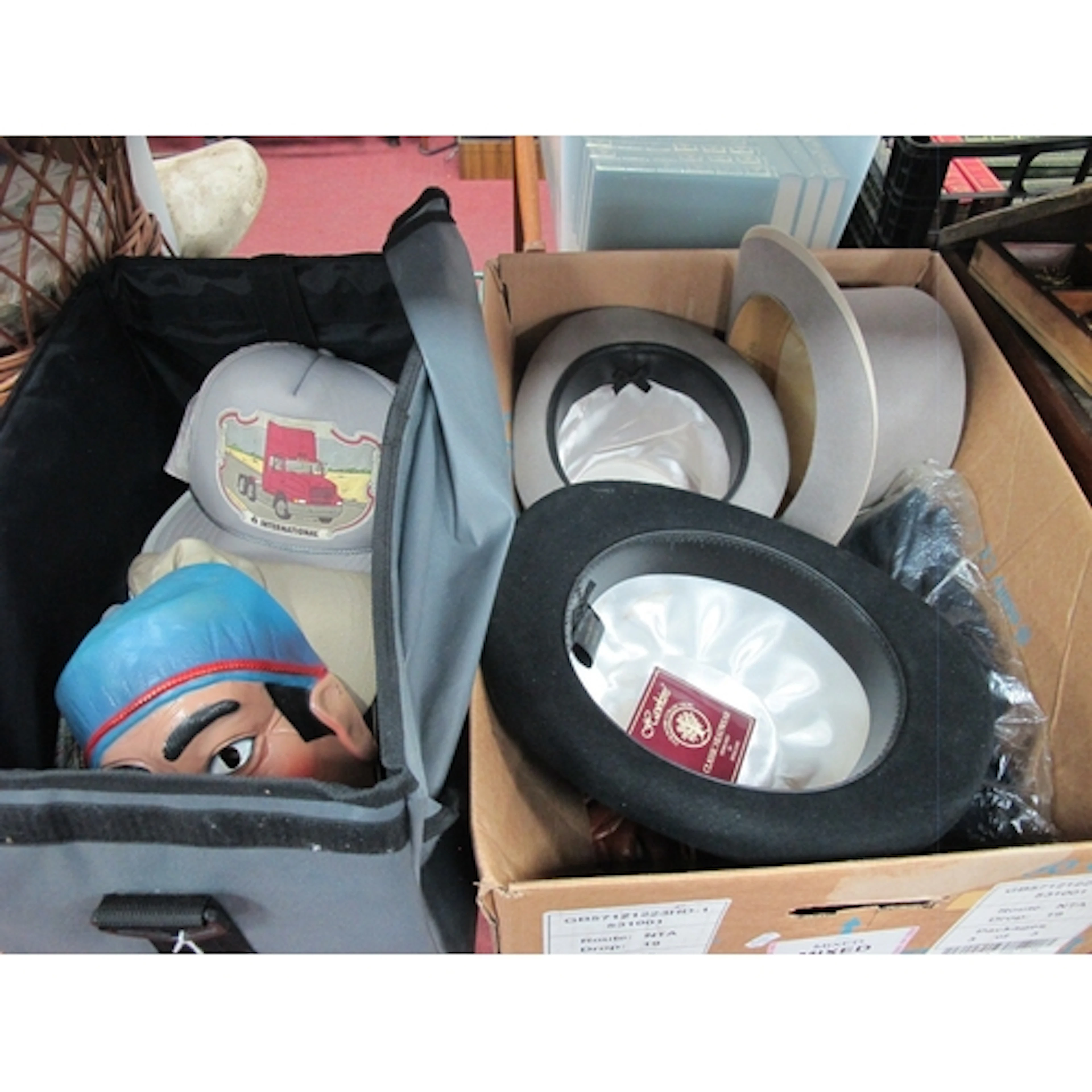 Wegener & Woodrow Top Hats in Grey - one size 6.1/2, Hawkins...
