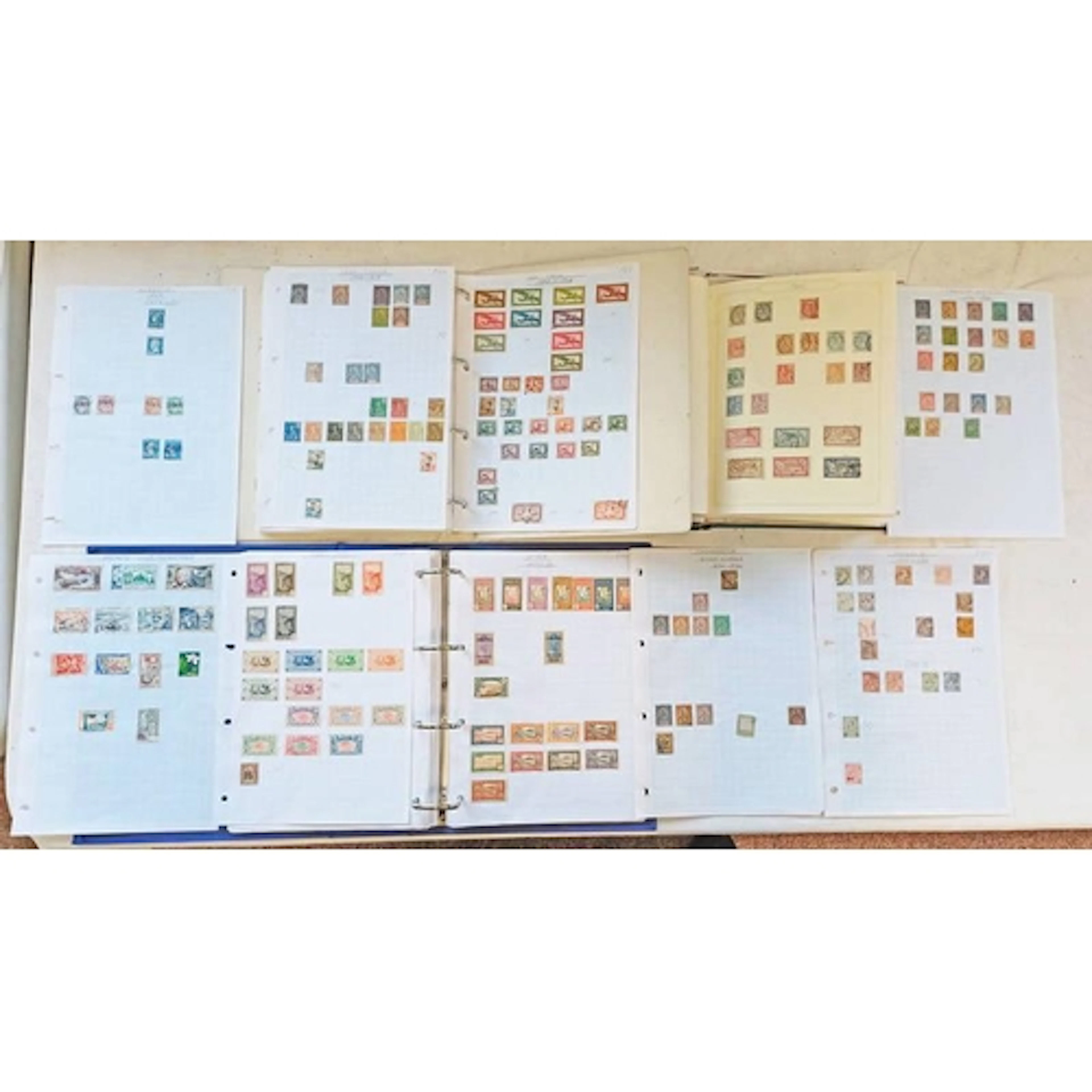3 FRENCH STAMP ALBUMS TO INCLUDE FRENCH EQUATORIAL AFRICA, M...
