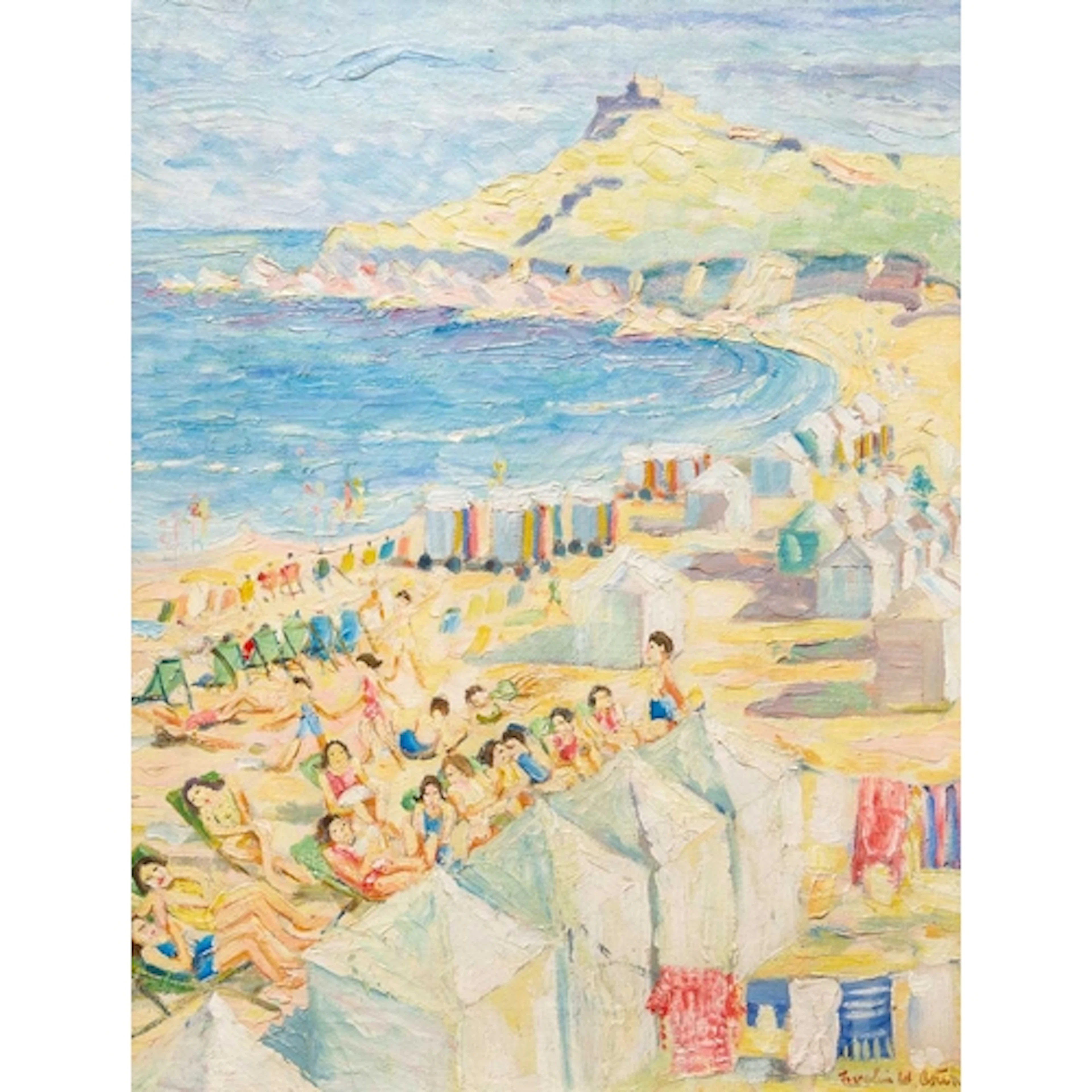 § Evelyn Winifred ASTON (1891-1975) St Ives, Summer Oil on c...