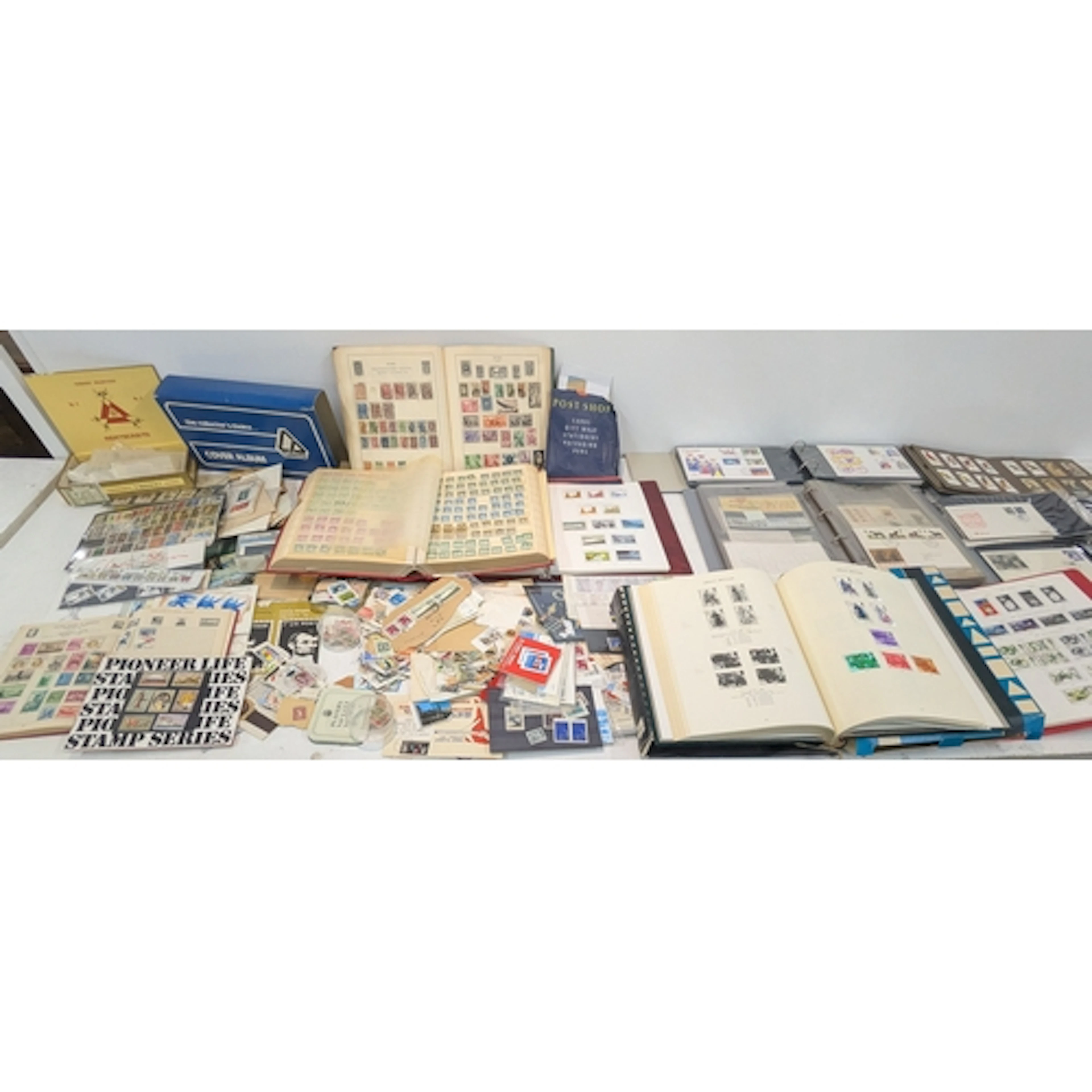 World stamps, first day covers and cigarette cards, to inclu...