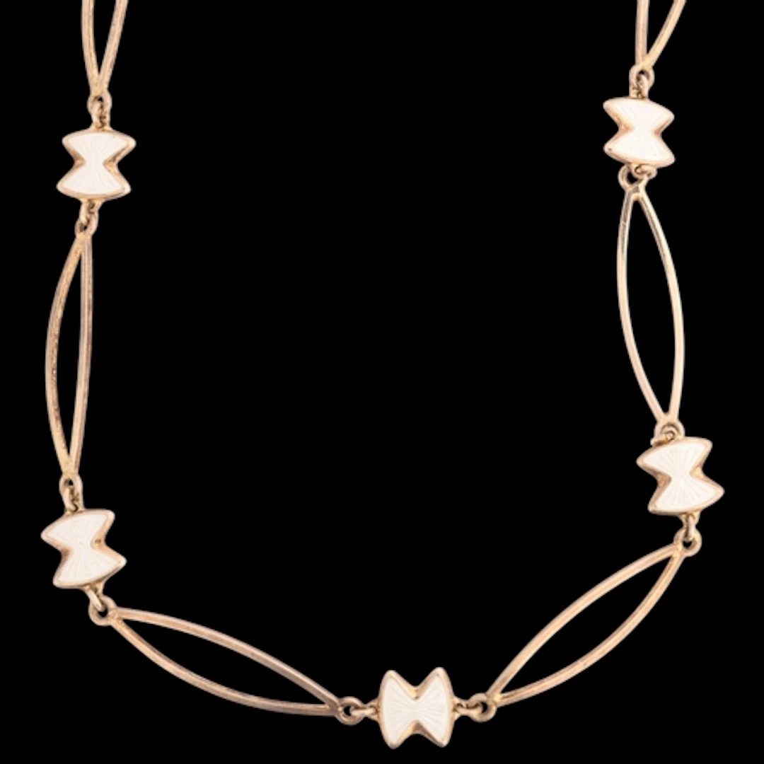 JEMAX - a Danish modernist sterling silver-gilt white enamel...