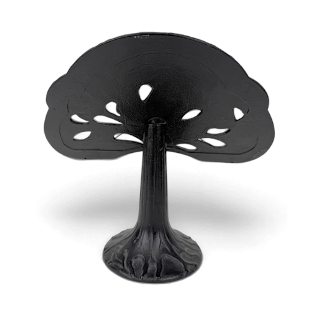 A PAINTED CAST IRON COOKBOOK STAND, THE VIKING, F.J THORNTON...