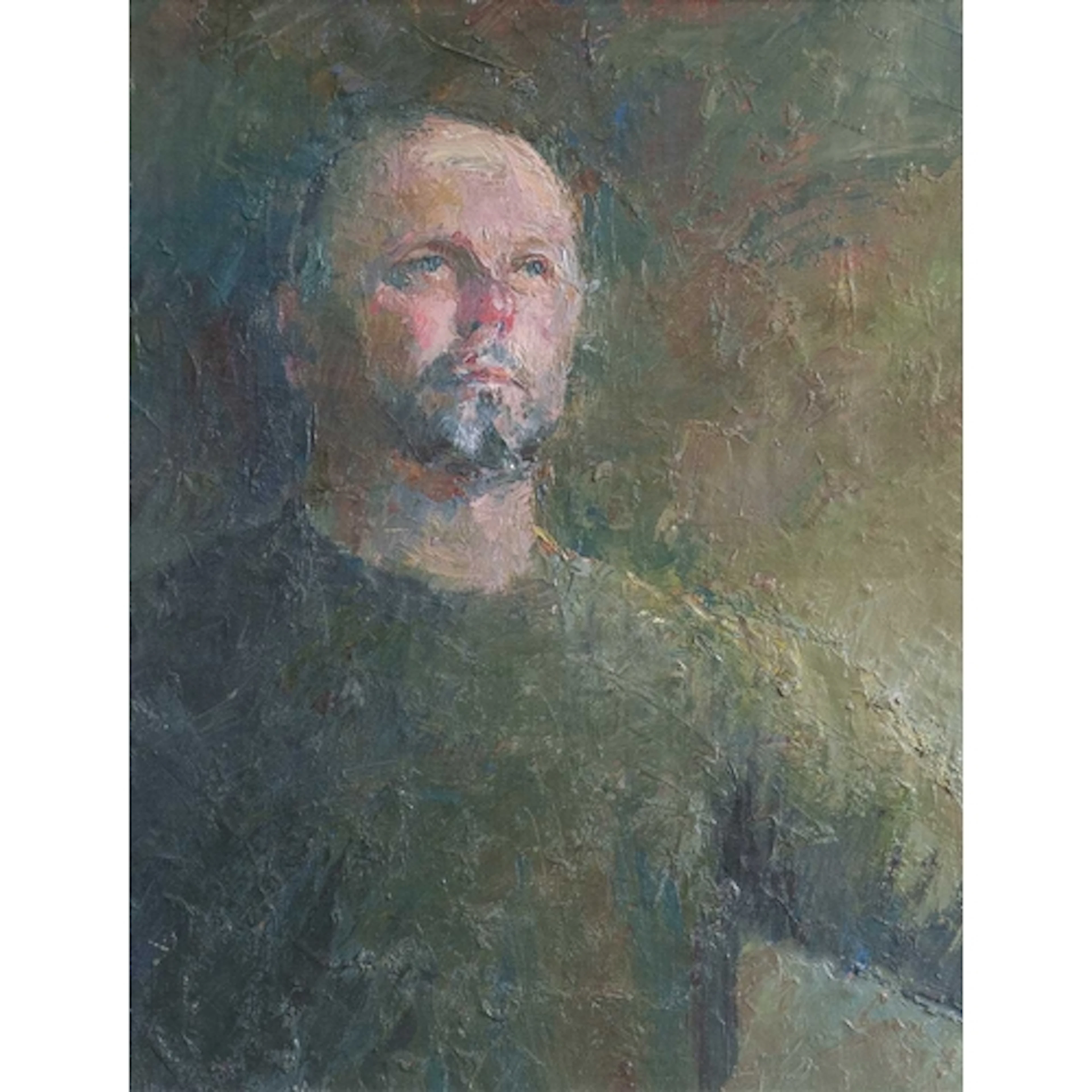 § Neil PINKETT (1958) Self Portrait Oil on board, 65cm x 50c...