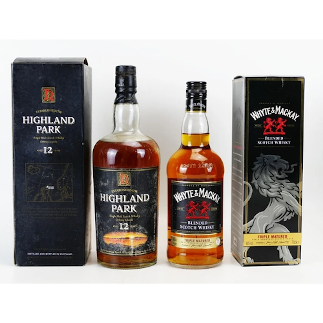 Highland Park 12 year old single malt whisky 1 litre (boxed)...