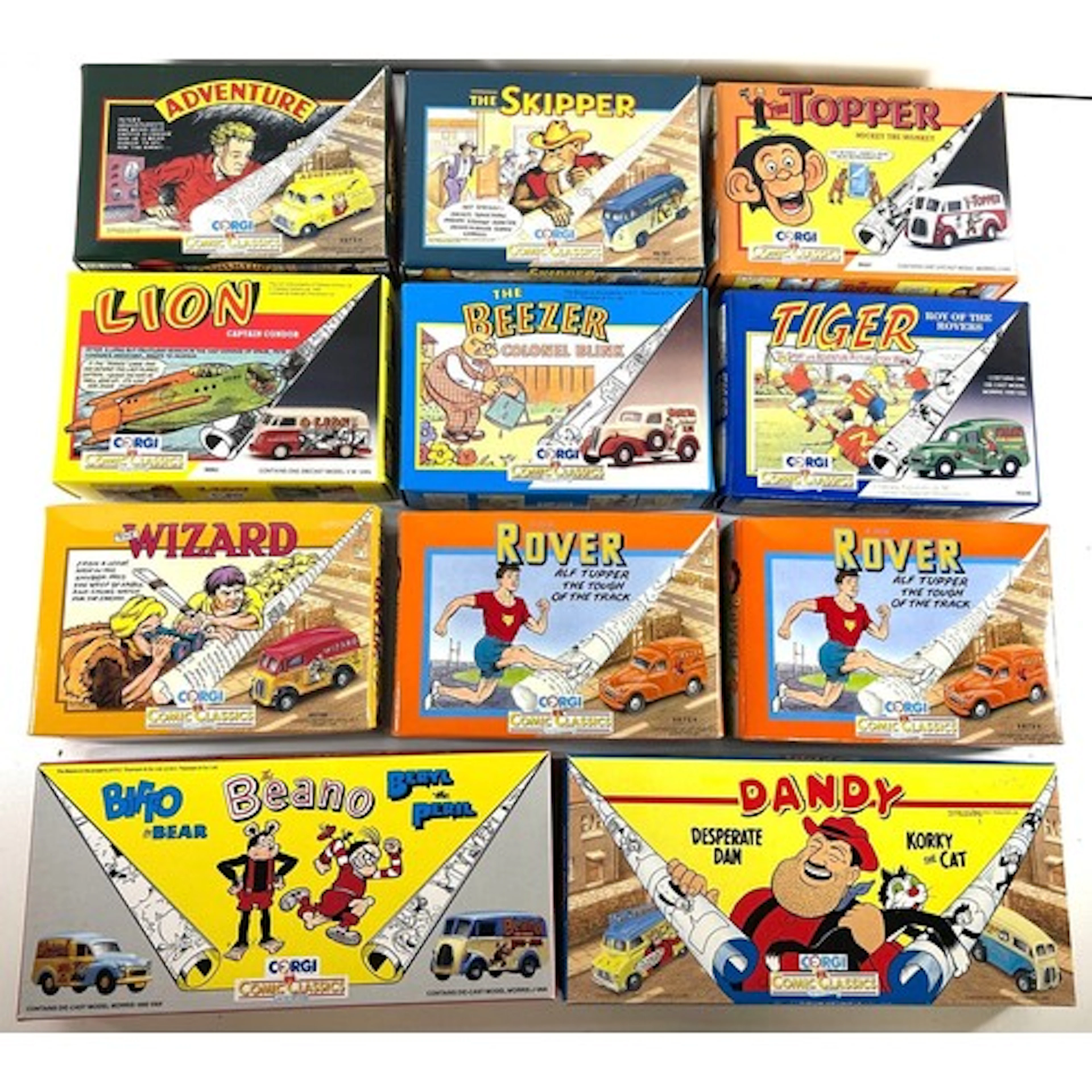 20 Corgi etc. 15 Comic sets - Lion, Tiger, 2x Rover, The Ski...