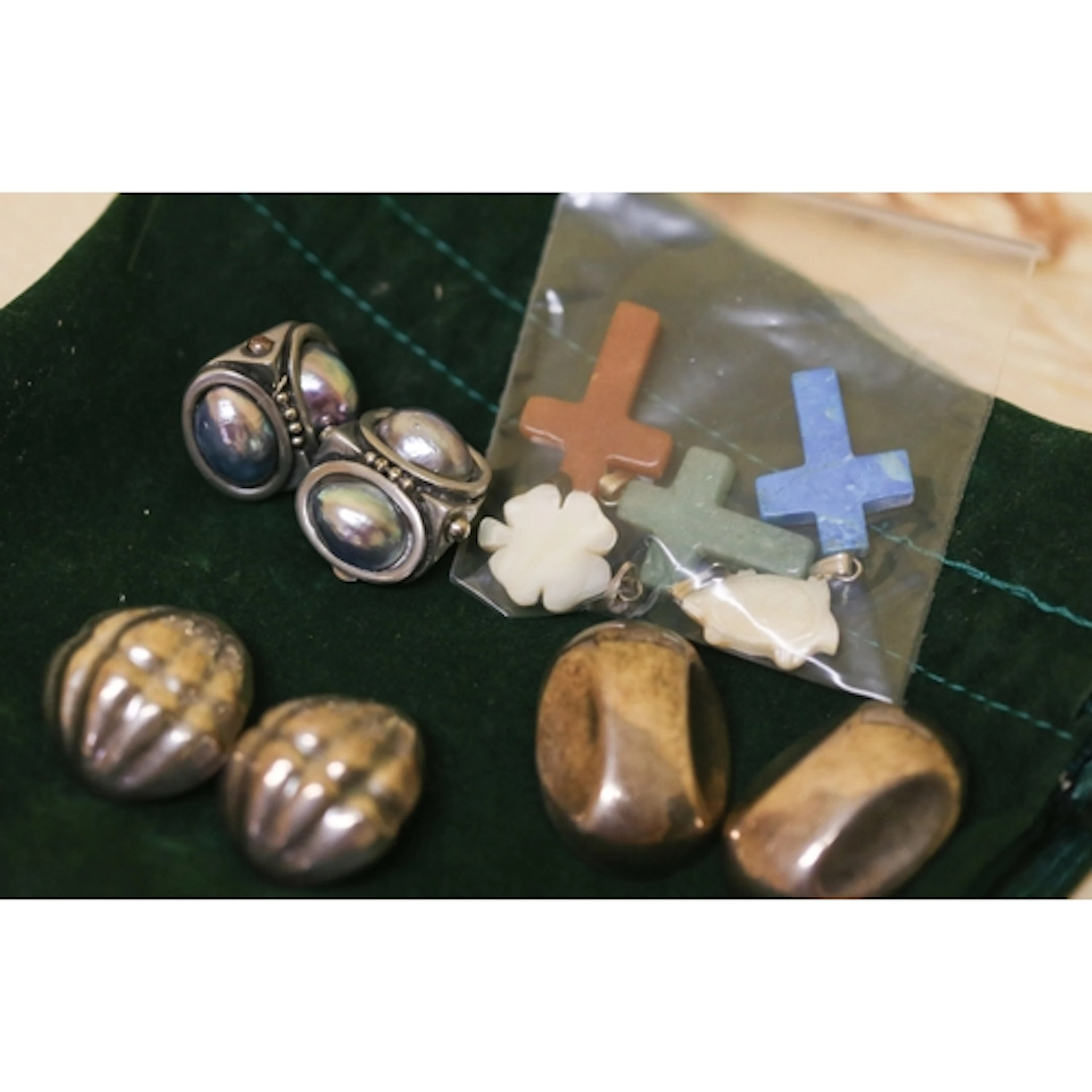 Two Pairs of Sterling Silver Clip on Statement Earrings, Var...