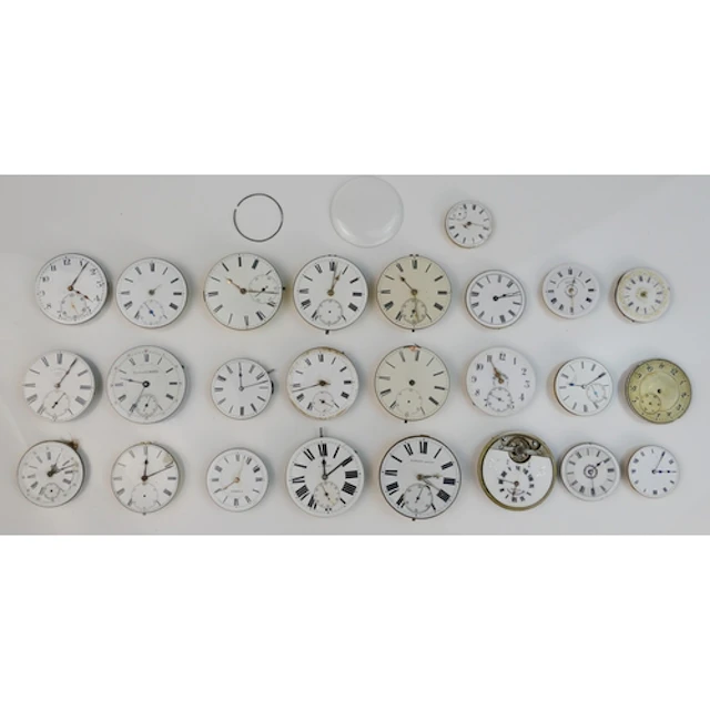 Twenty four pocket watch movements