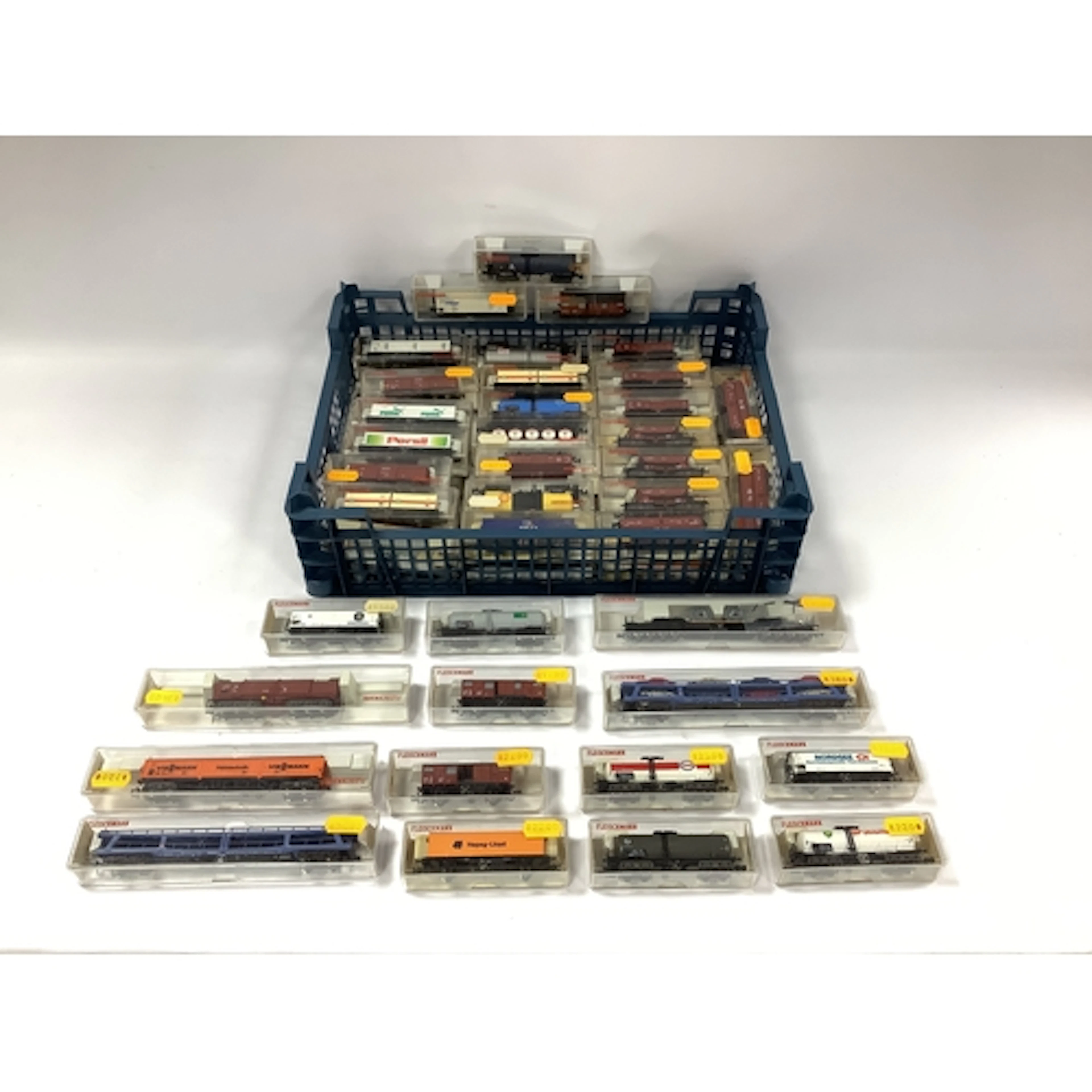 Approximately fifty-five boxed Fleischmann N gauge European ...