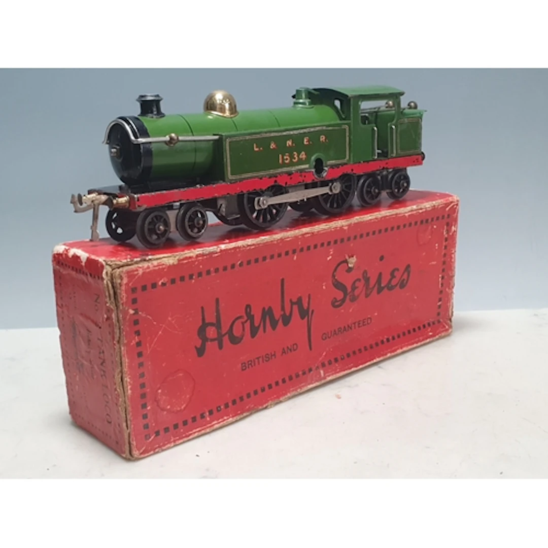 A boxed Hornby 0 gauge No.2 clockwork 4-4-4T Locomotive in L...