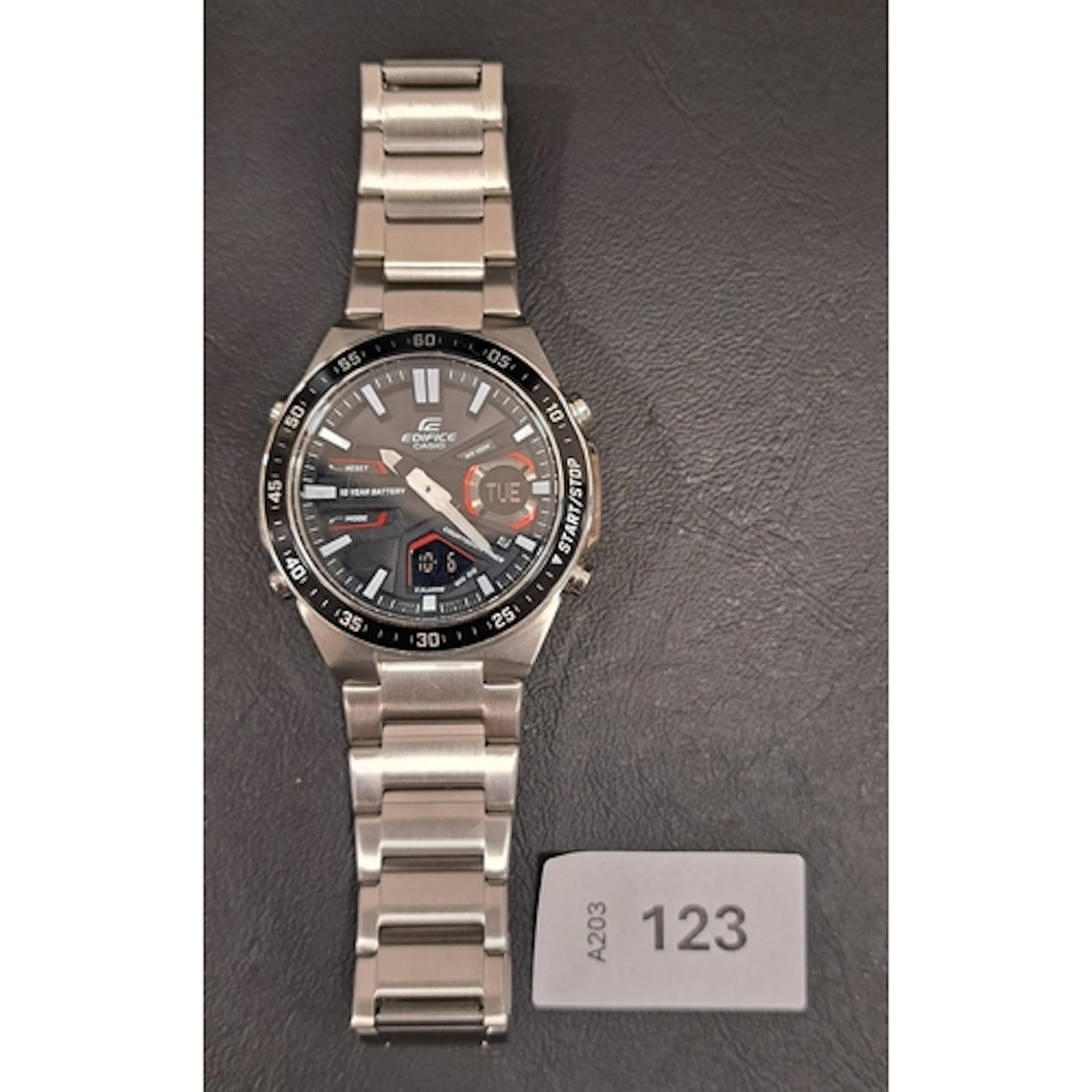 CASIO EDIFICE WRISTWATCH WITH STAINLESS STEEL BRACELET the ...