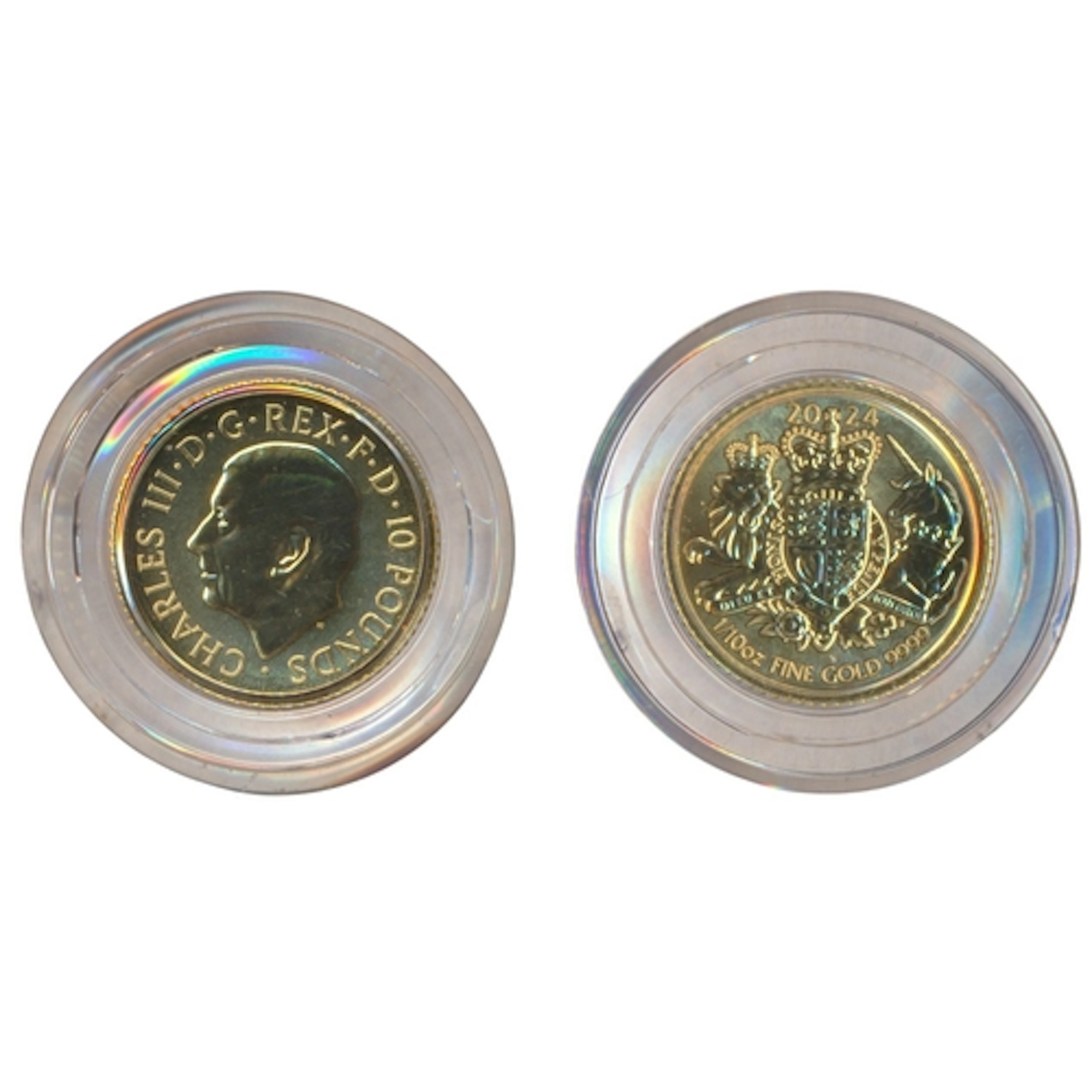Investment Gold Lot - Documents Required. 2024 1/10oz £10 un...