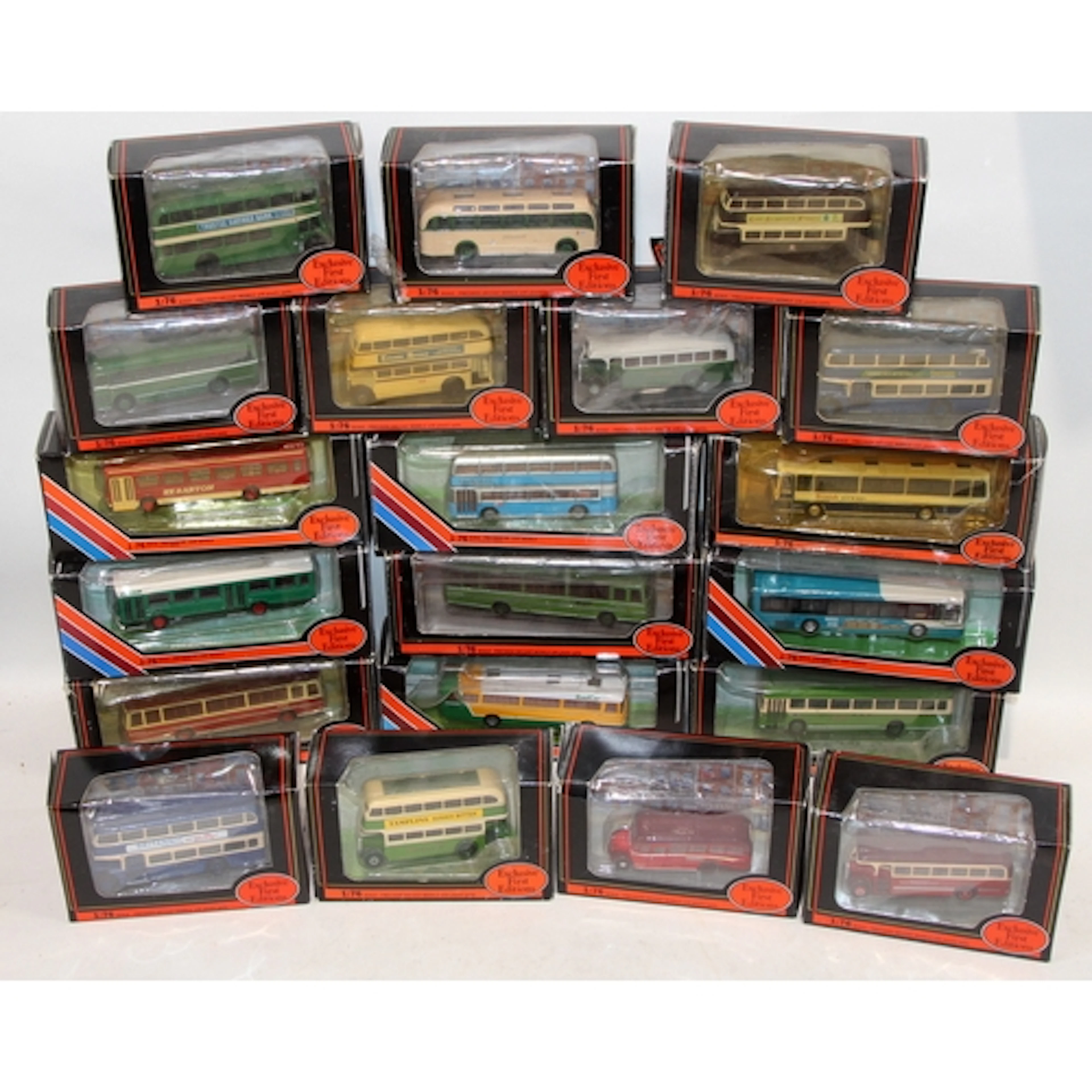 A collection of EFE Exclusive First Edition die-cast model b...