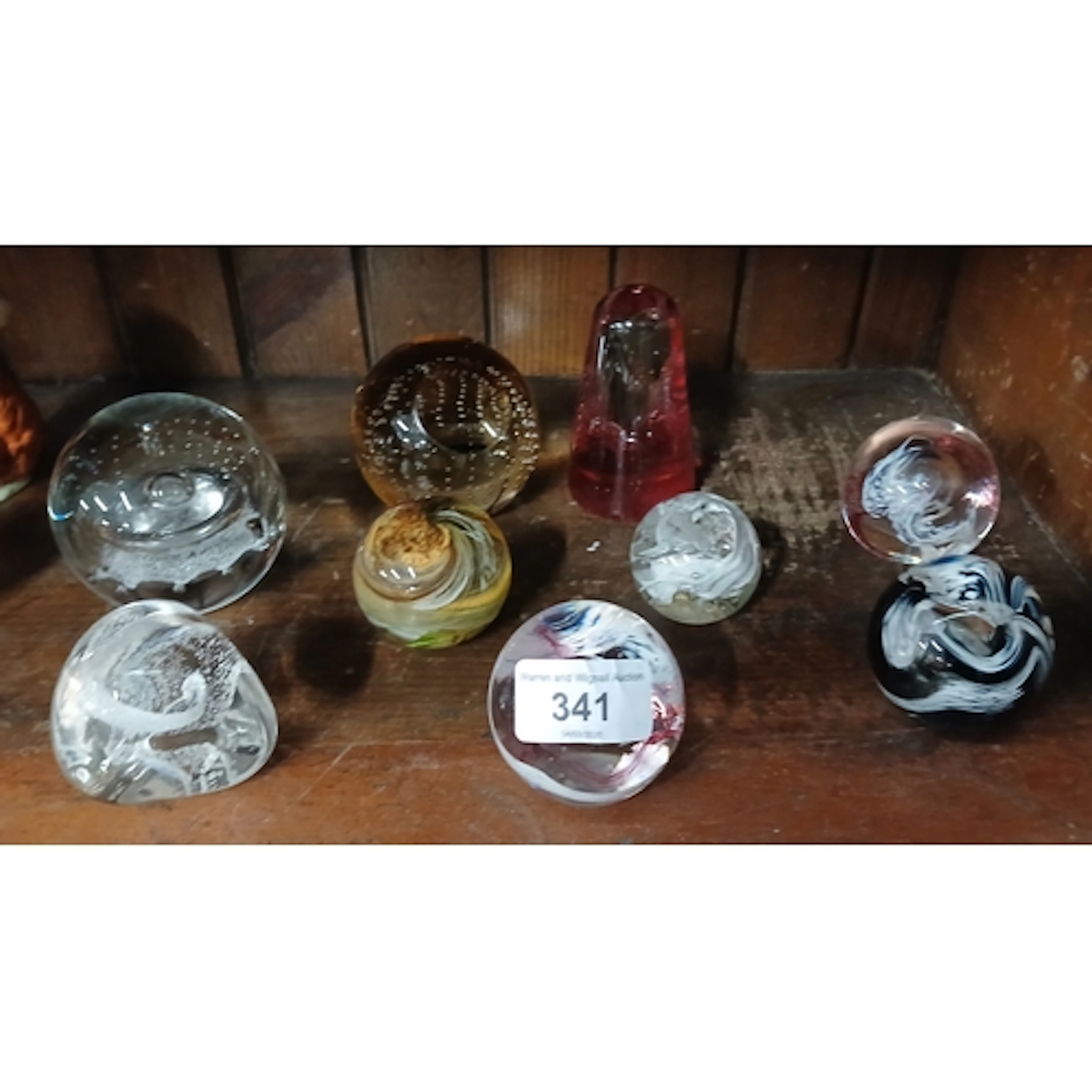 7 Caithness glass paperweights including Starwatch, Nova etc...