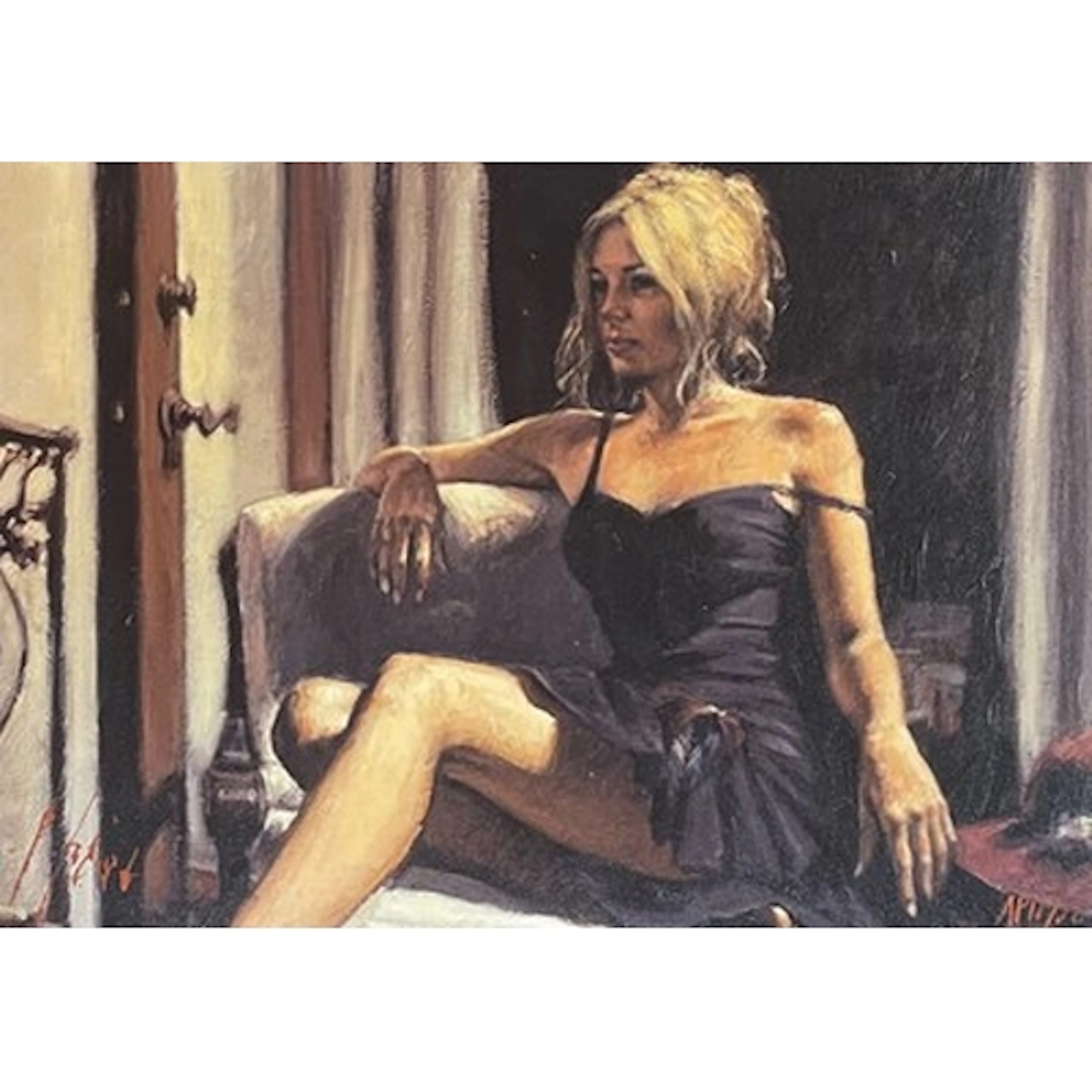 Fabian Perez (b. 1967) The Red Hat Embellished giclee print ...
