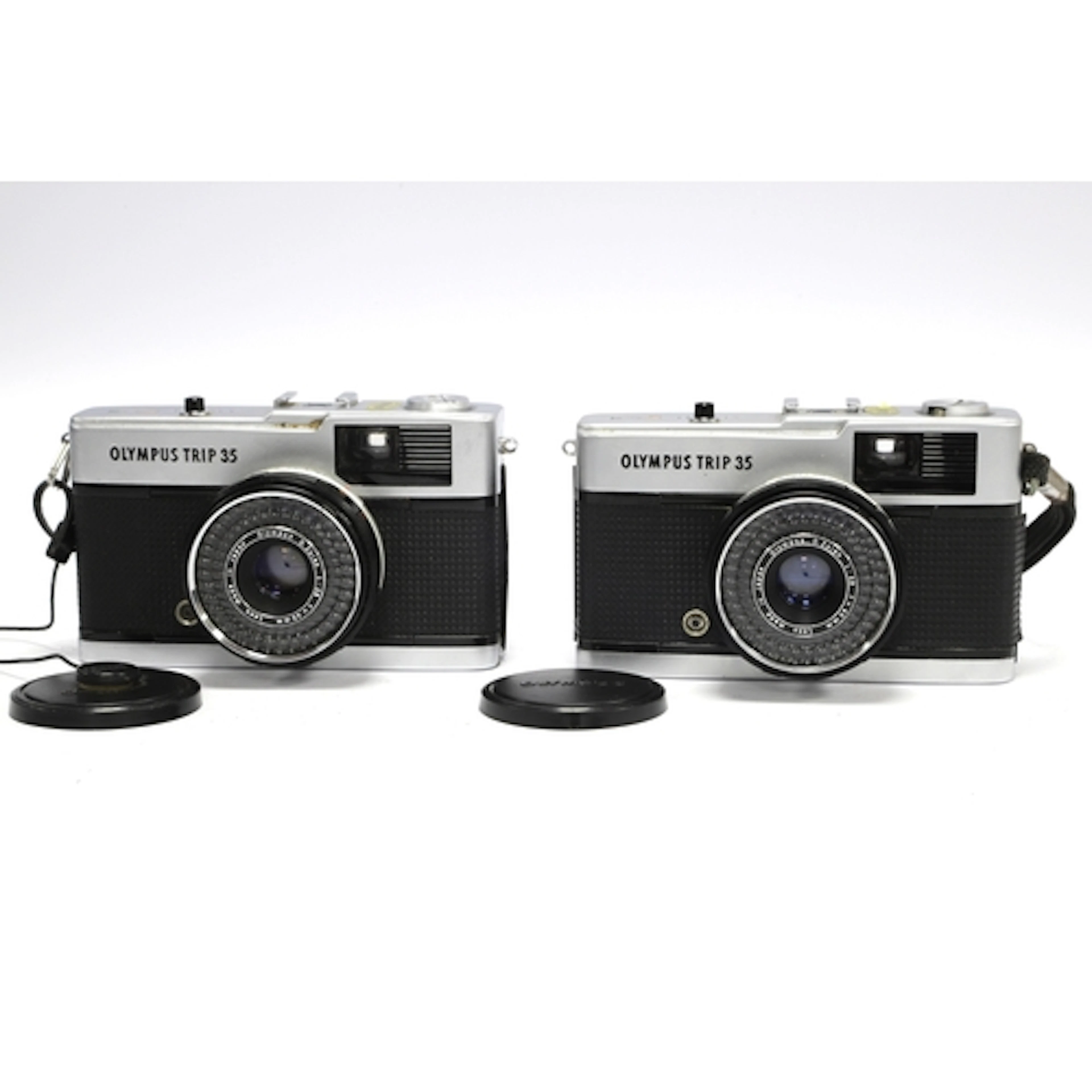 Two Olympus Trip 35 Film Cameras both with 40mm f/2.8 lenses...