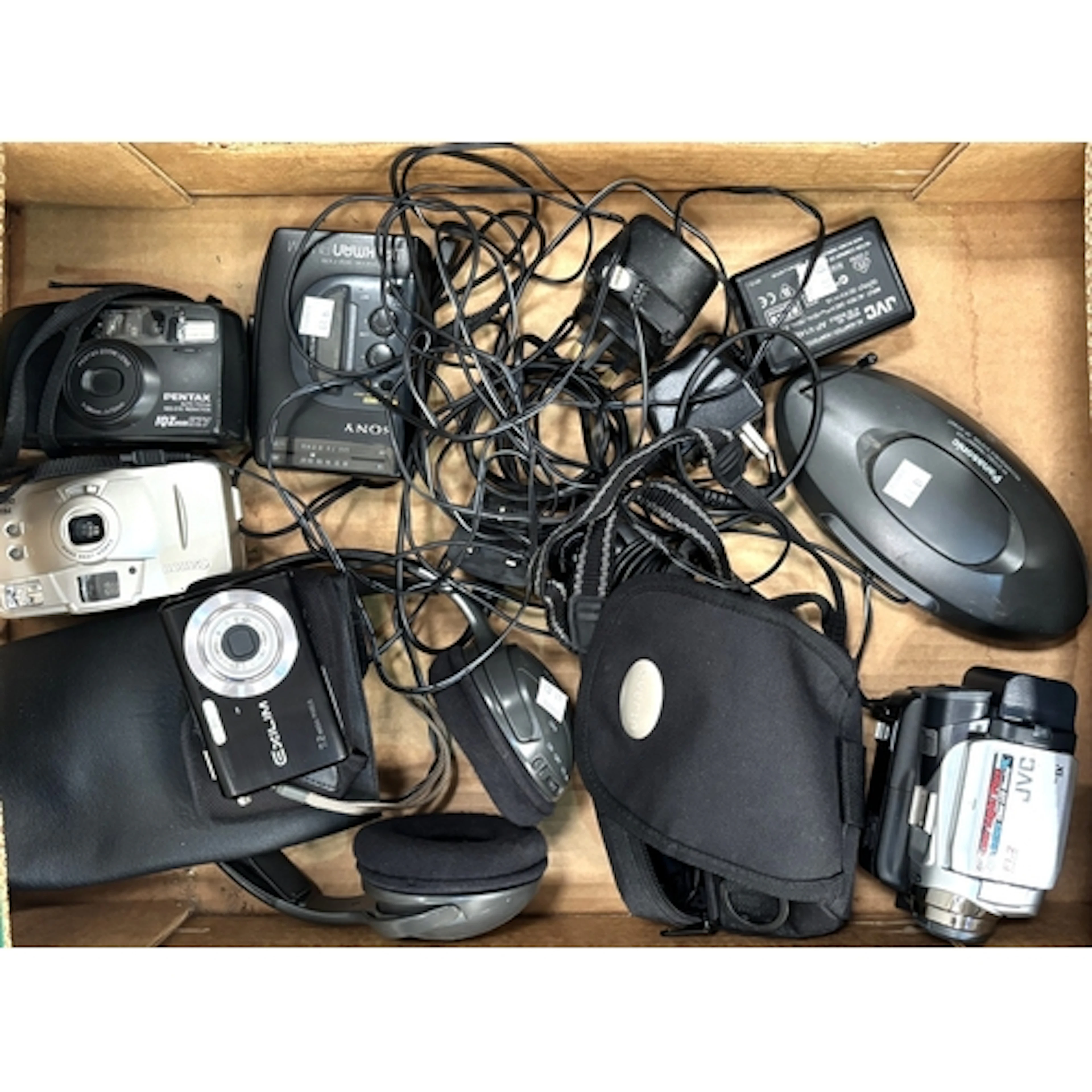 A selection cameras etc. inc. Sony Walkman, Pentax and Canon...
