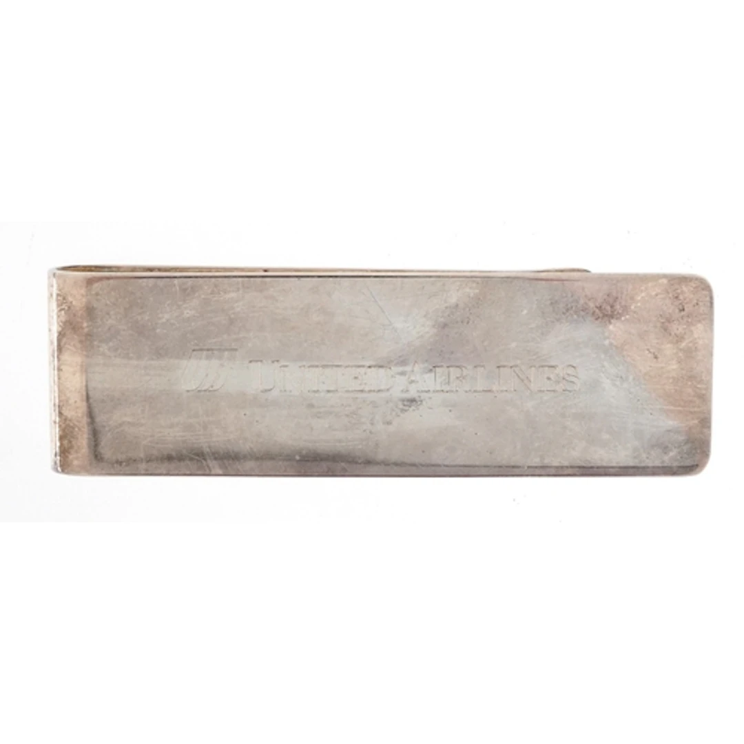 Tiffany & Co, sterling silver money clip for United Airlines...