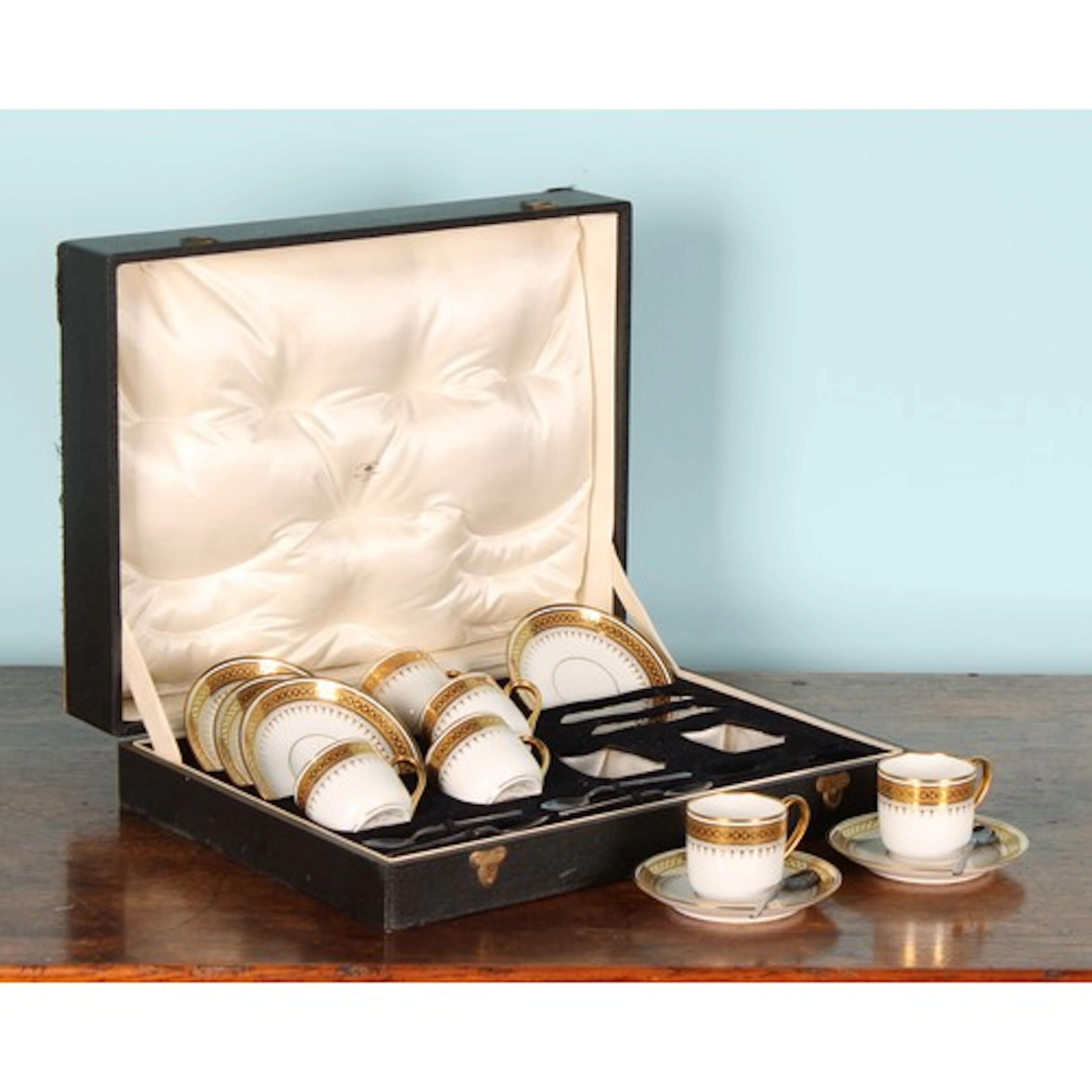 A Limoges Paulhat coffee service for six, for Waring & Gillo...