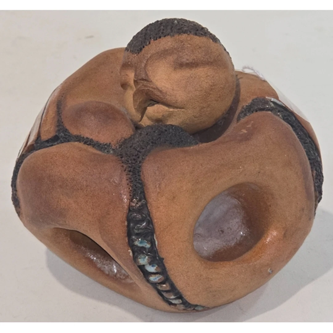Poole Pottery interest Guy Sydenham carved sculpture of a sl...