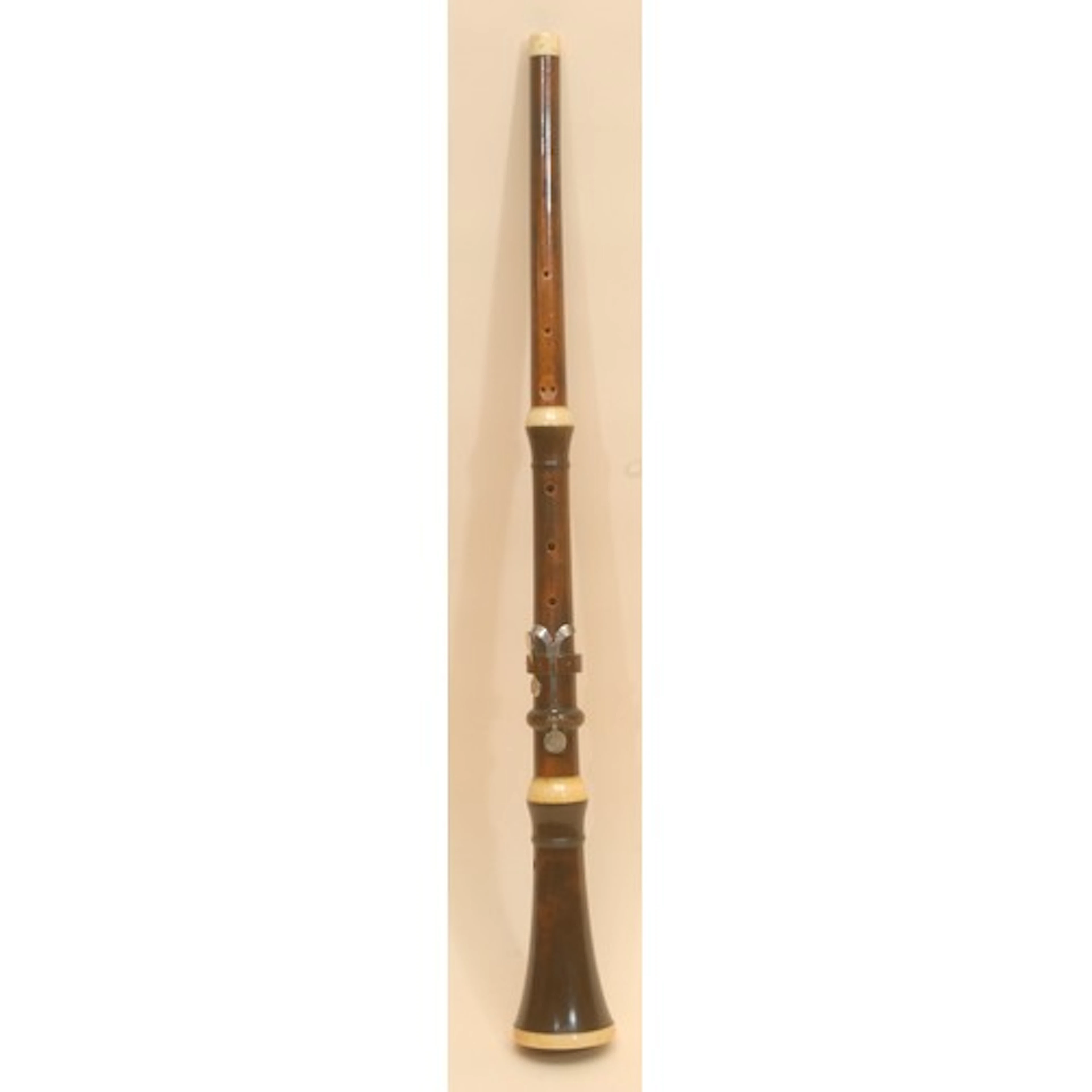 Musical Instruments - a George III white metal mounted stain...