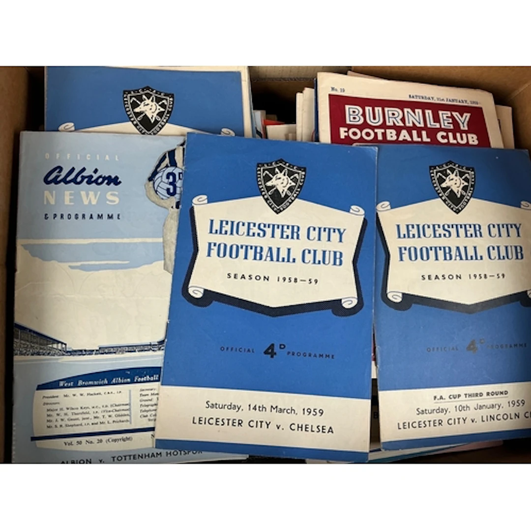 1950s Football Programmes: Wide selection of teams in good c...