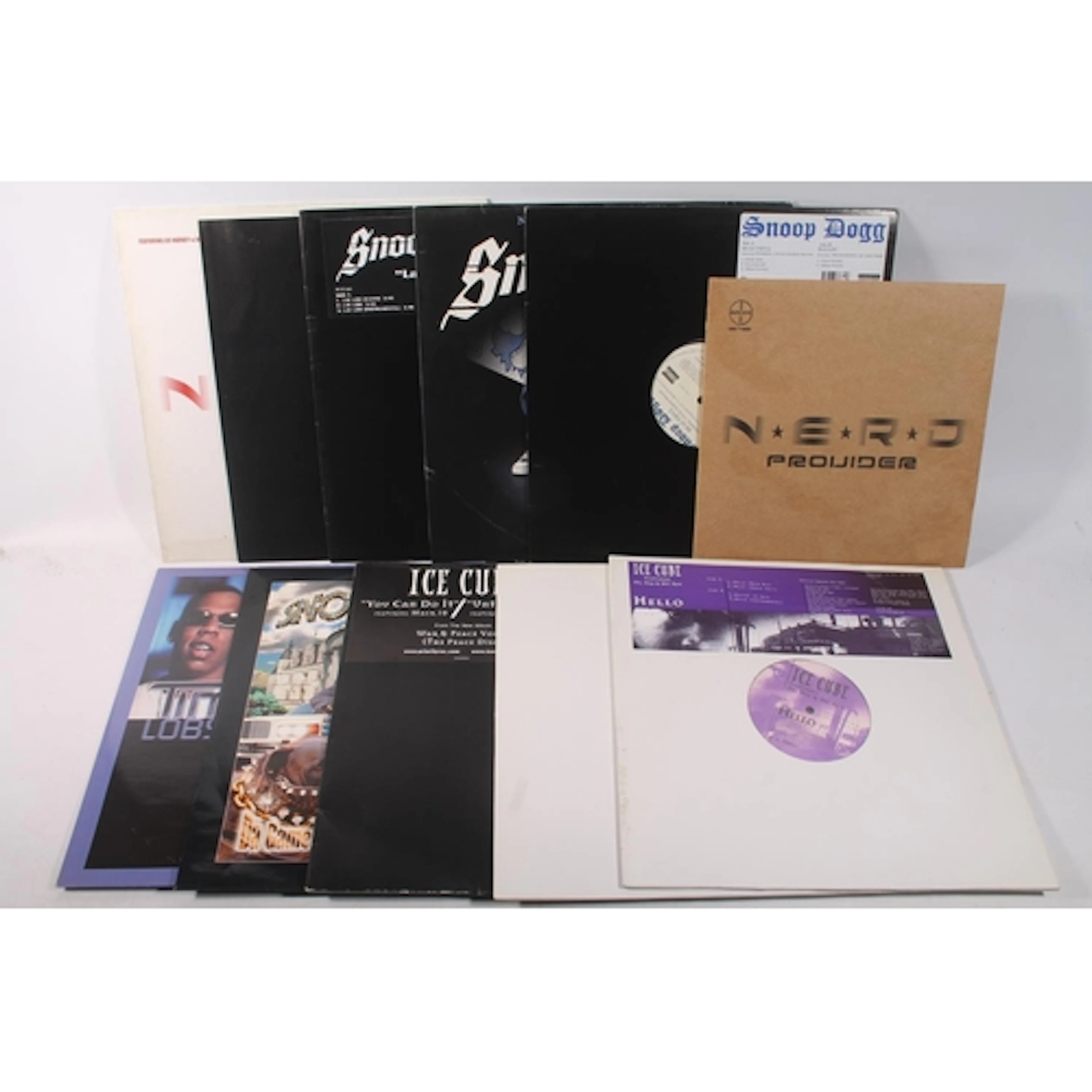 Rap and R & B 12'' vinyl singles to include Ice Cube Hel...