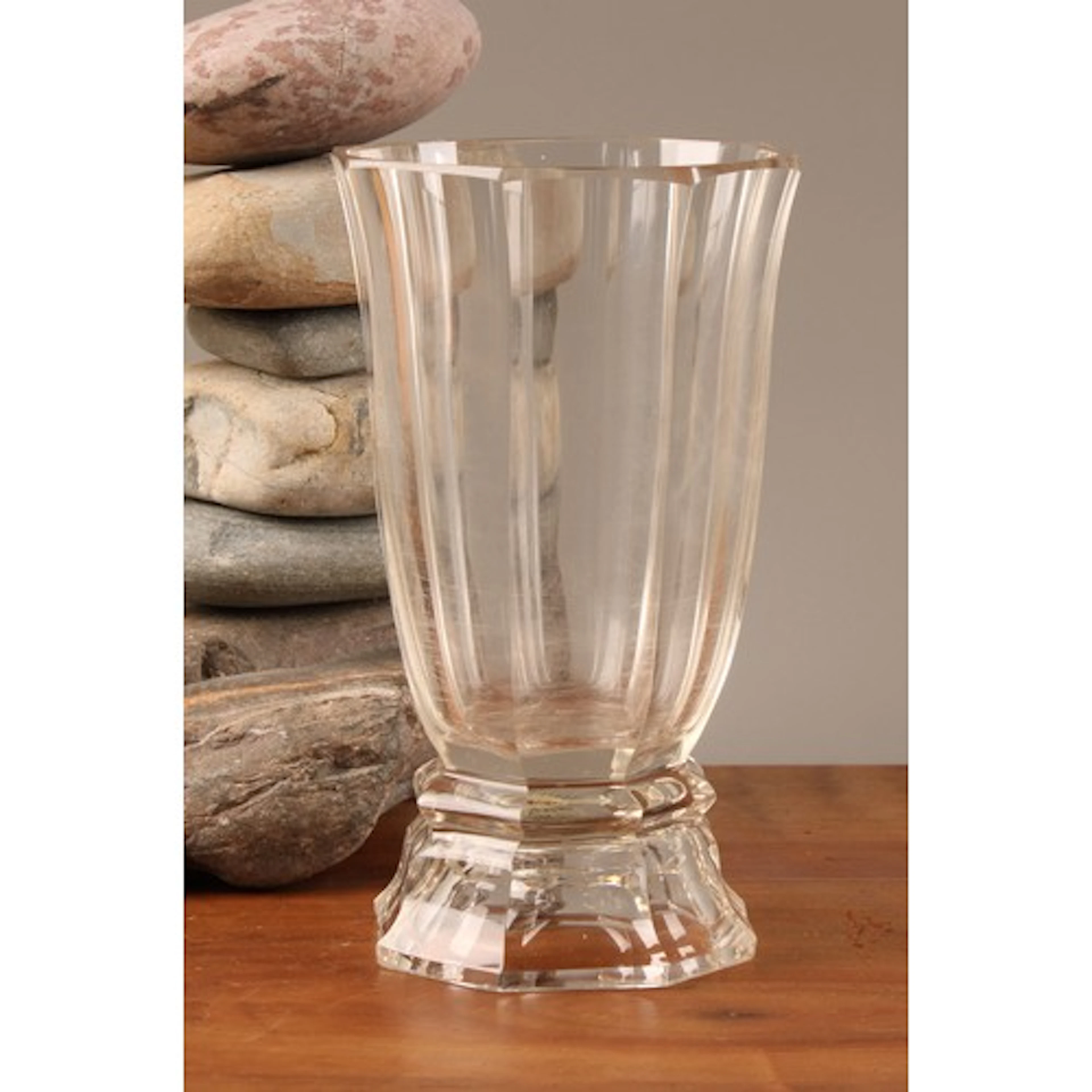 An early 20th century Moser cut glass vase, in the manner of...