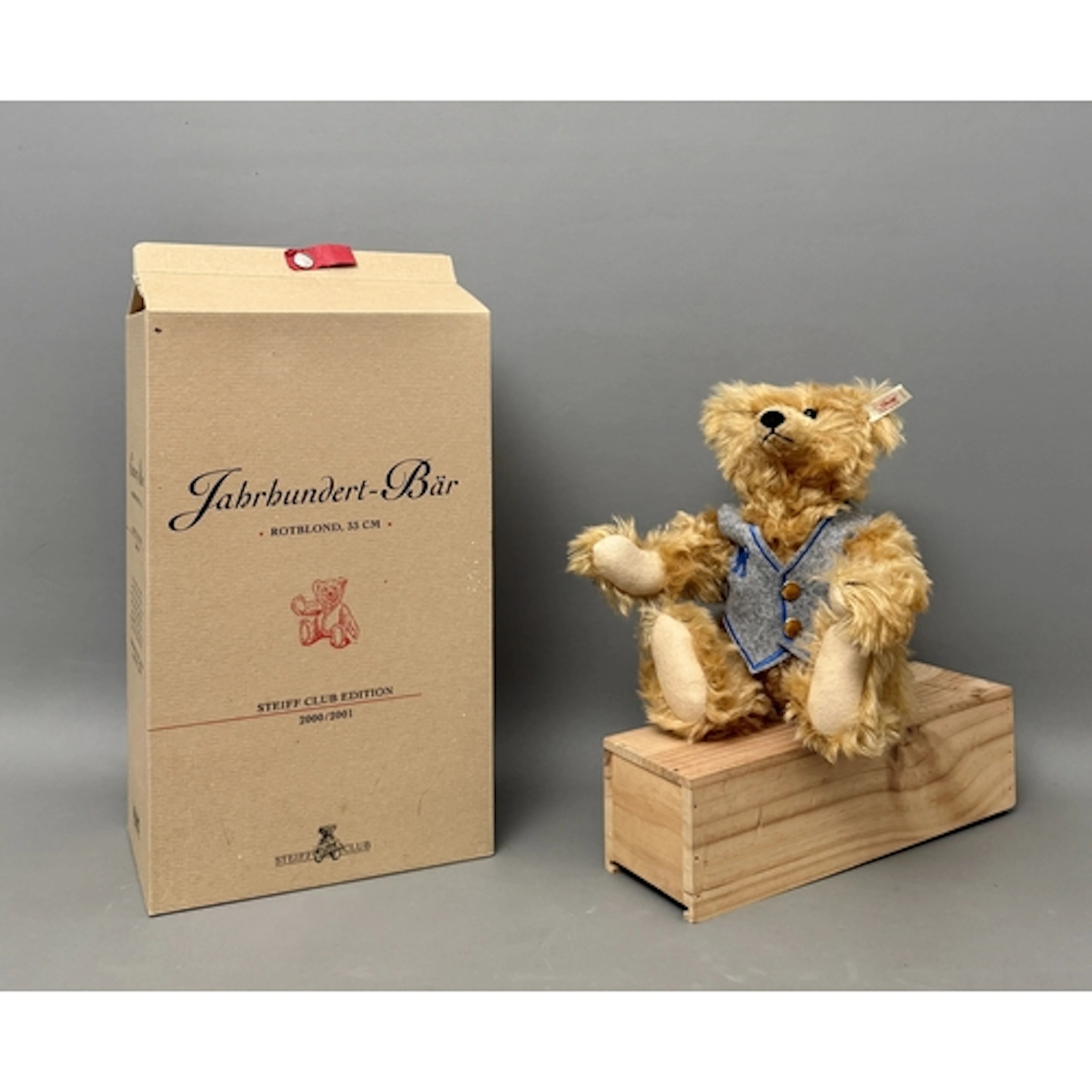 A Steiff Collectors Club Edition 2000/2001 Jahrhundert bär t...