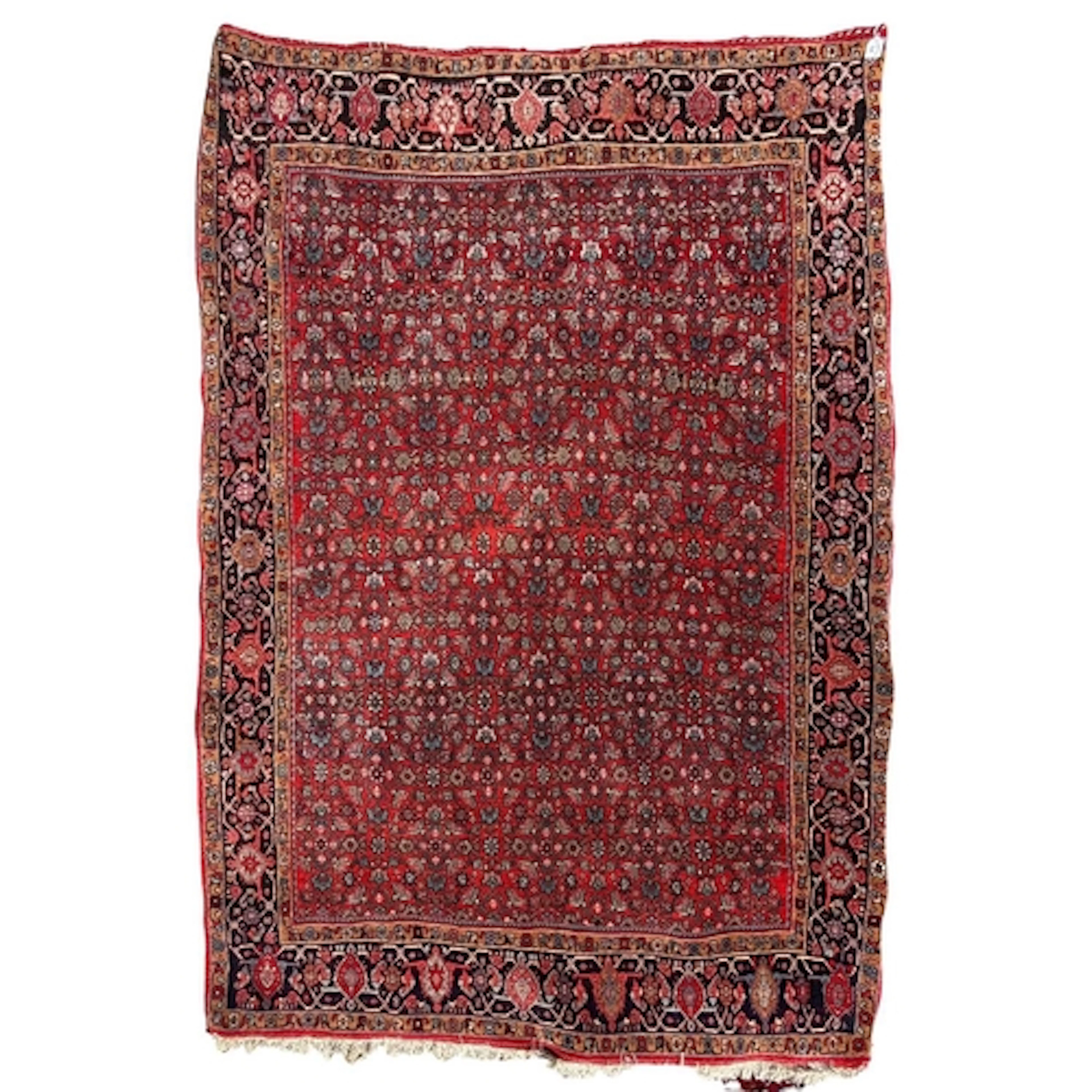 A 20th century Central Western Iranian Hamadan thick wool fl...