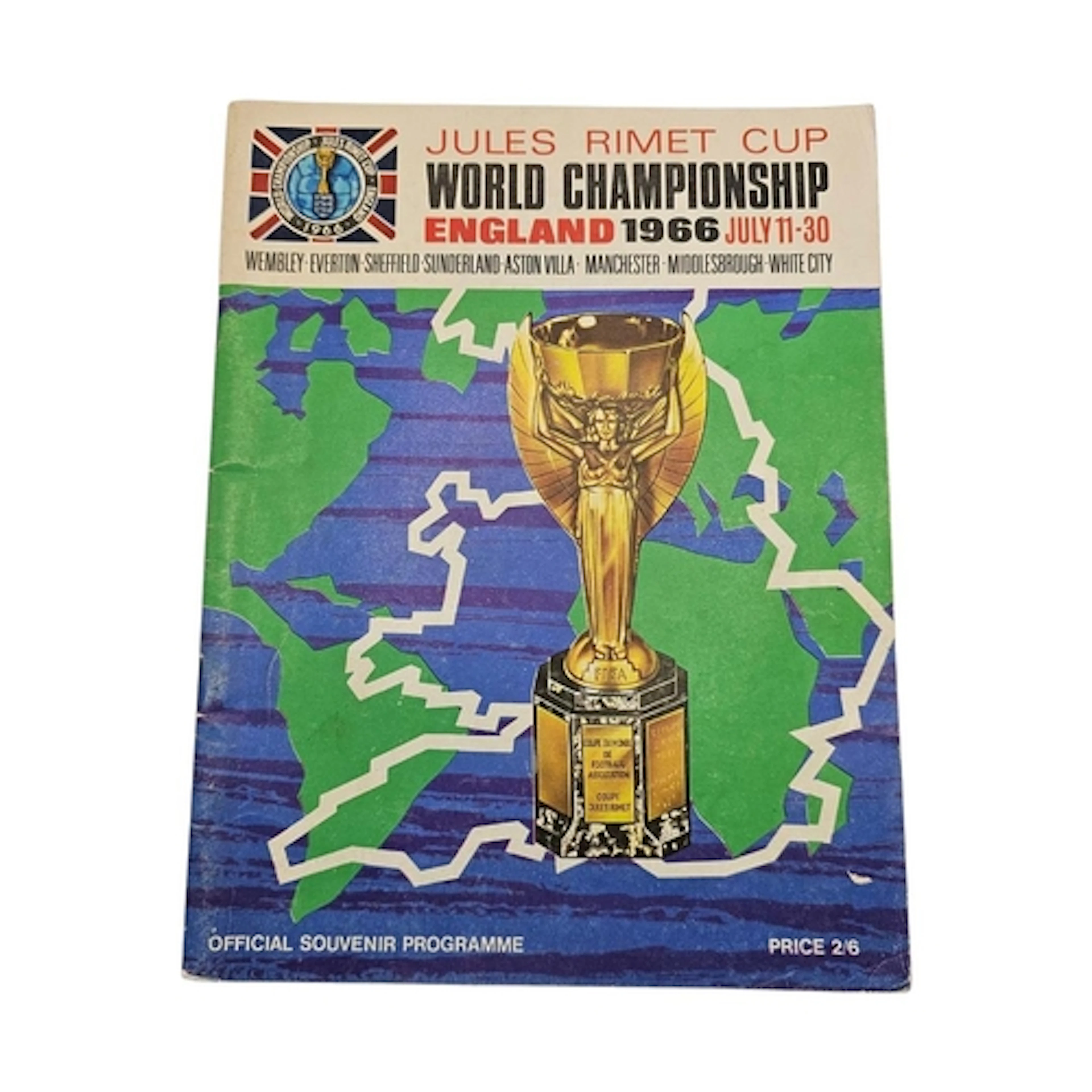 AN AUTOGRAPHED 1966 WORLD CUP FOOTBALL PROGRAMME Titled ‘Jul...