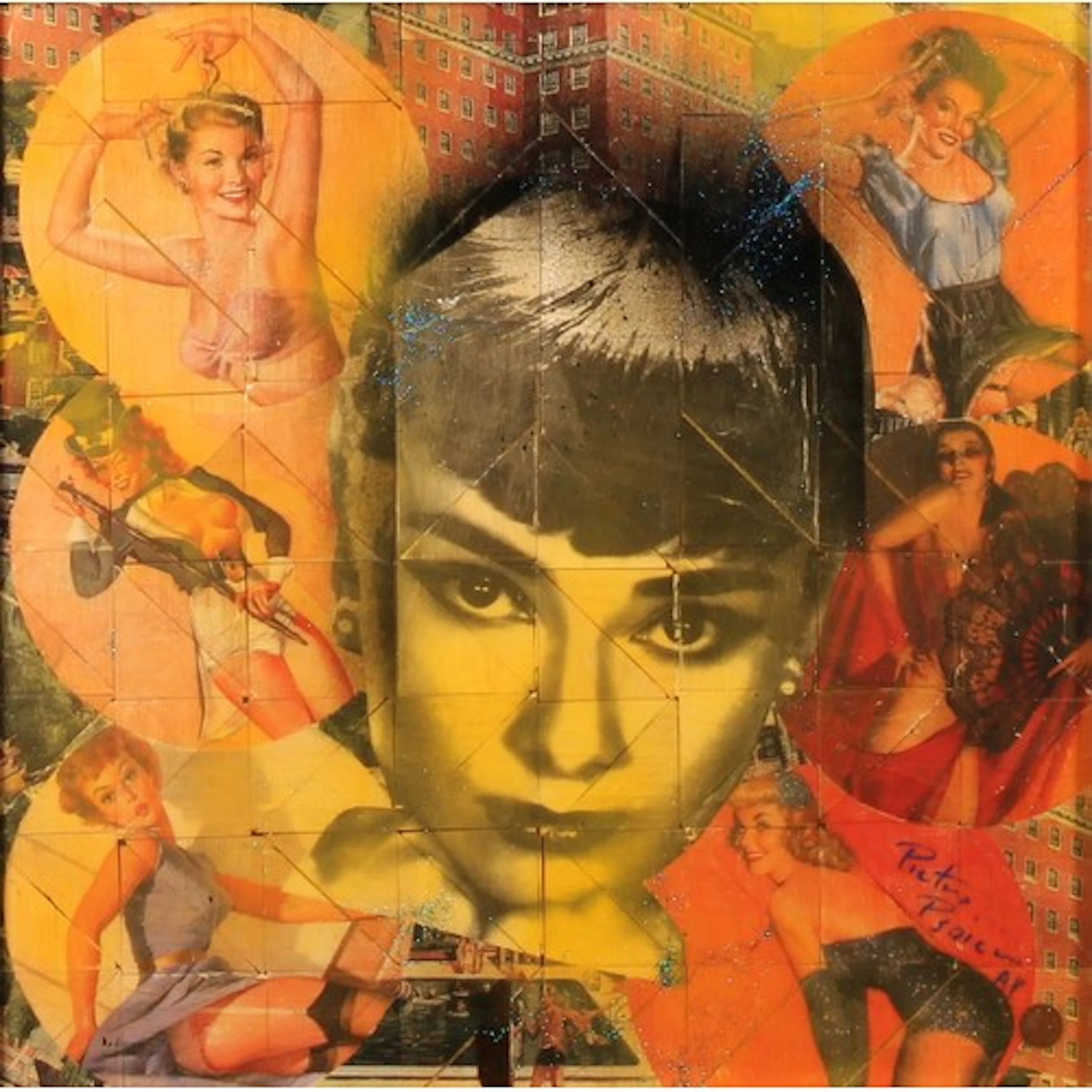 Pietro Psaier (1936-2004), Audrey Hepburn, signed Pietro Psa...