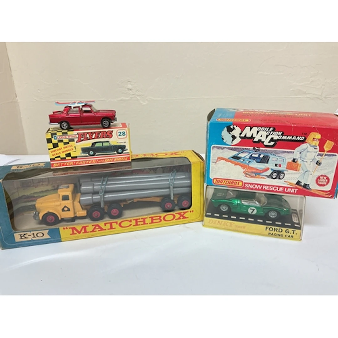 A Boxed Matchbox Pipe Truck #K-10, A Lone Star Peugeot 404, ...