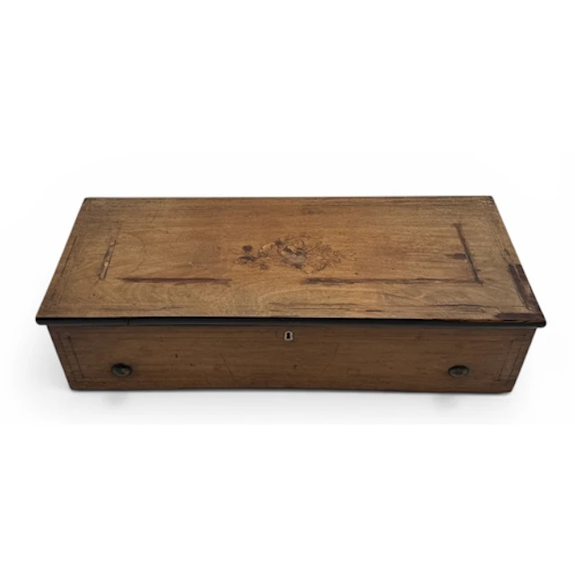 A 19TH CENTURY SWISS EIGHT AIRS MUSIC BOX, CIRCA 1875 Likely...
