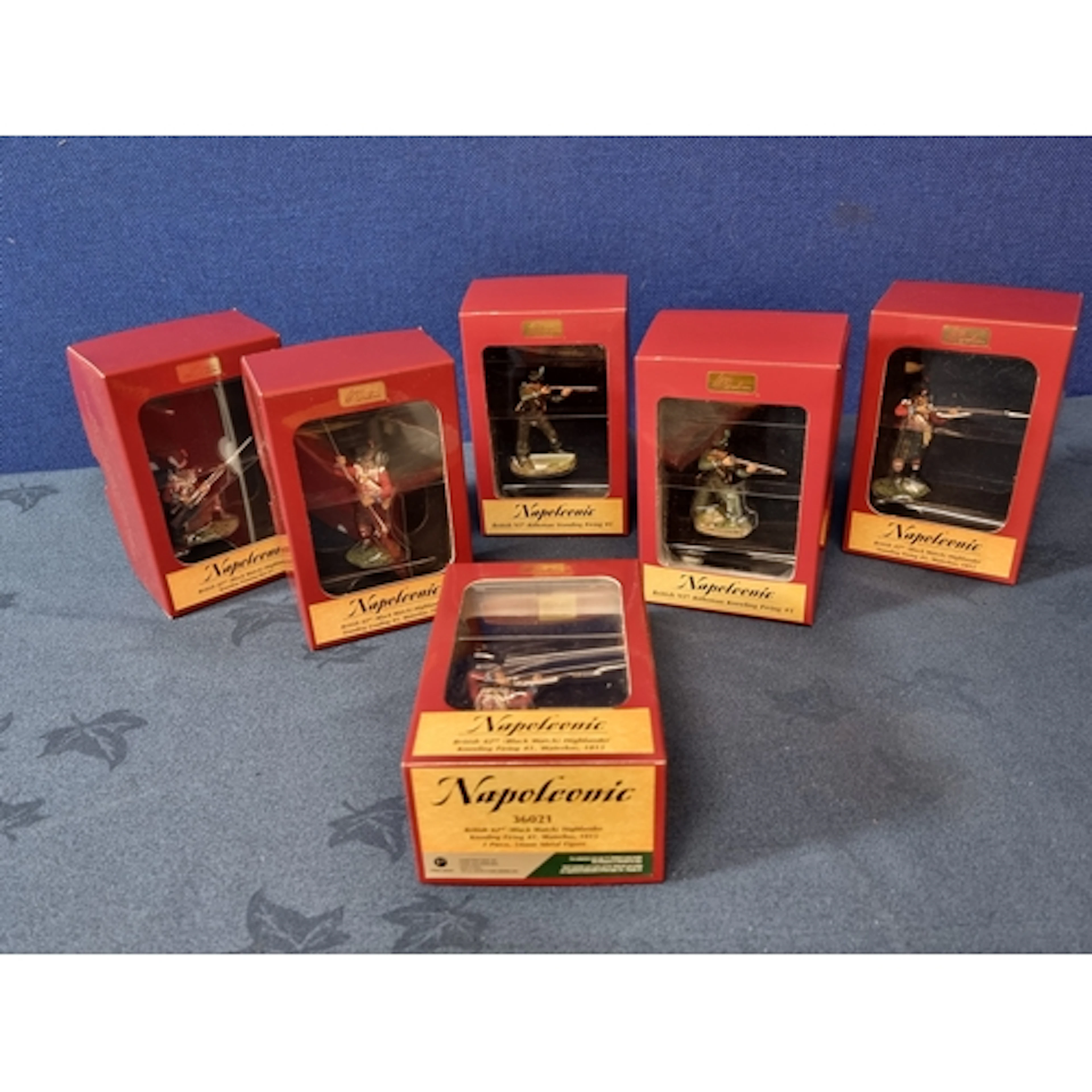 Six boxed Britains Napoleonic Figures comprising 36017 Black...