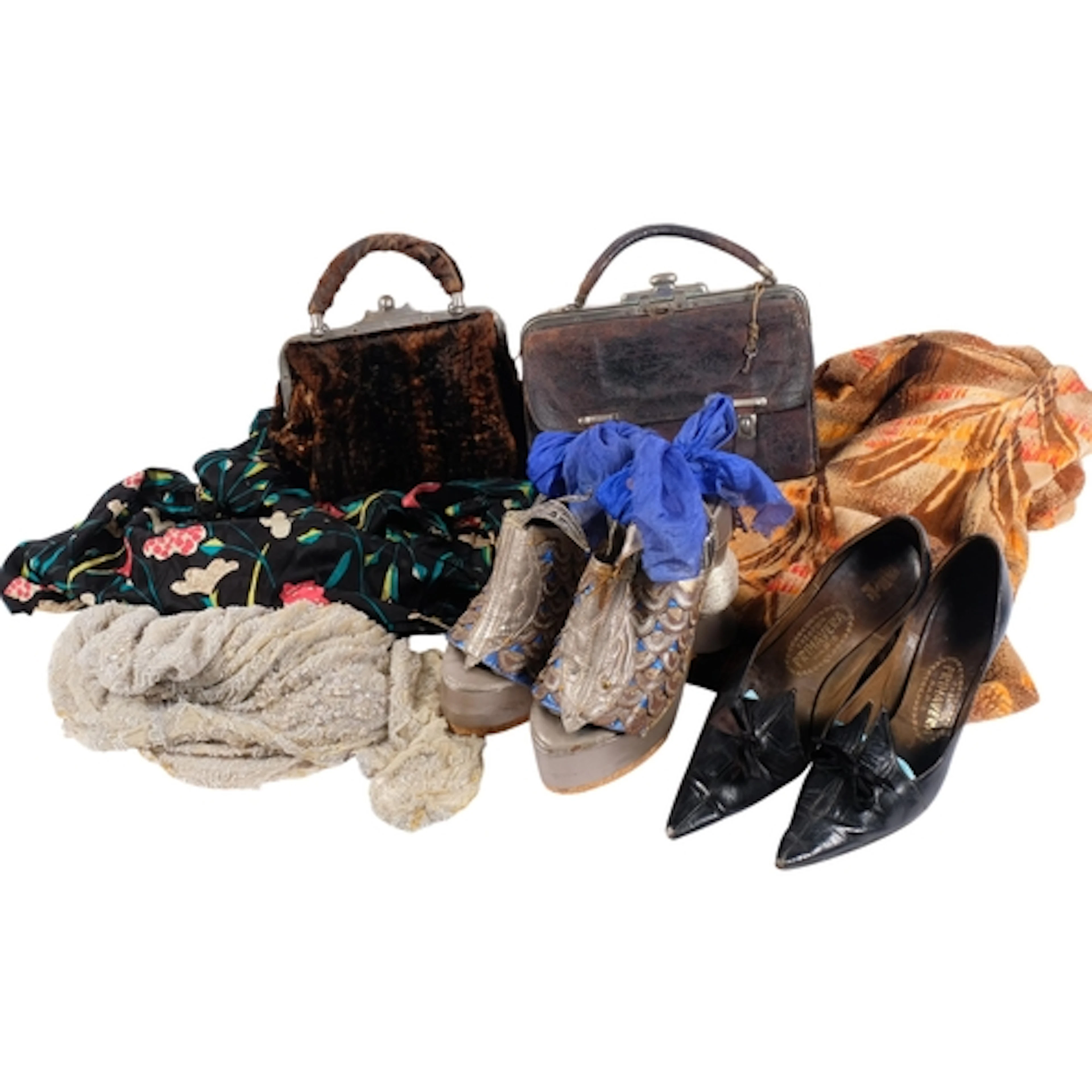 A collection of various Antique and Vintage clothing and acc...