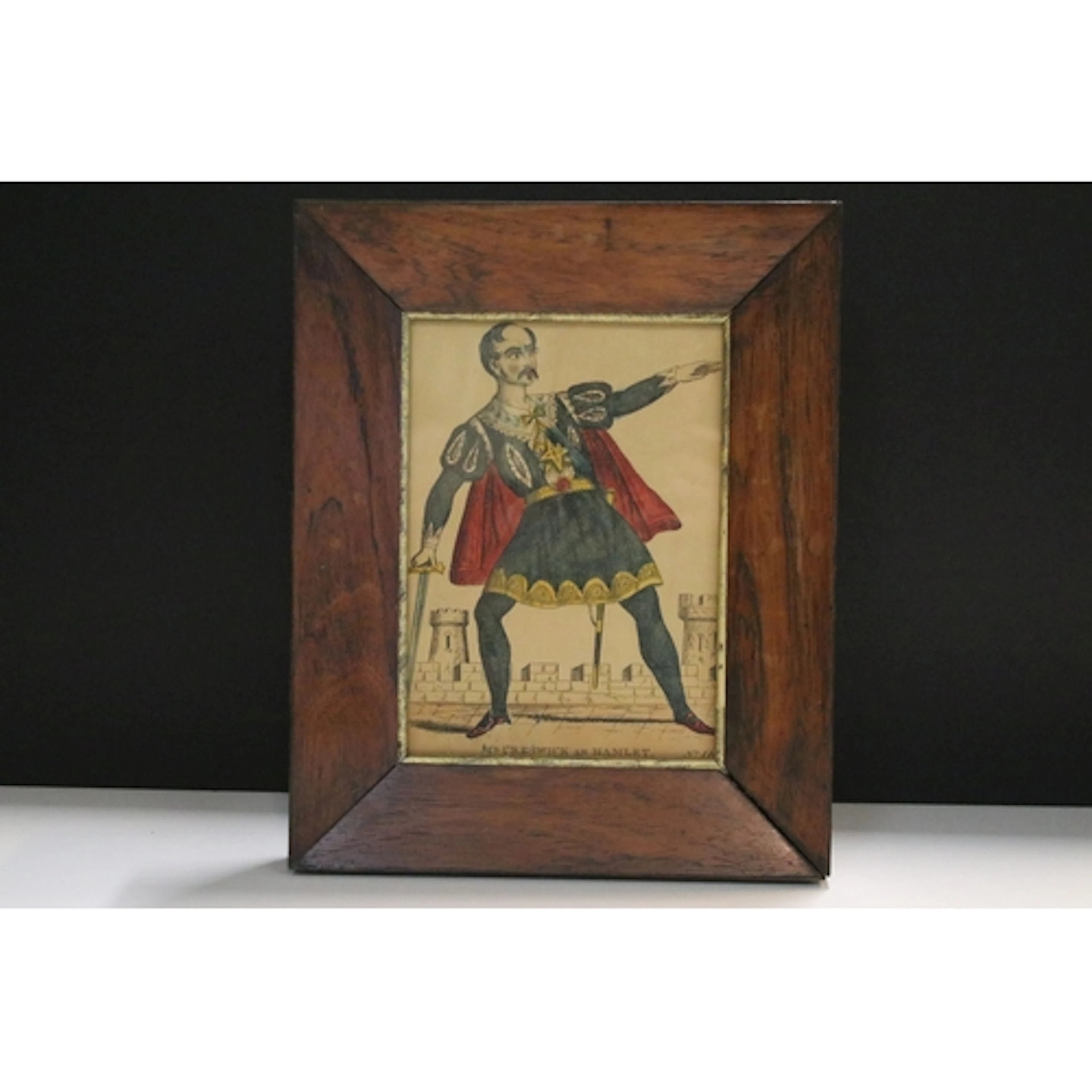 19th century theatrical portrait inscribed 'Mr Creswick as H...