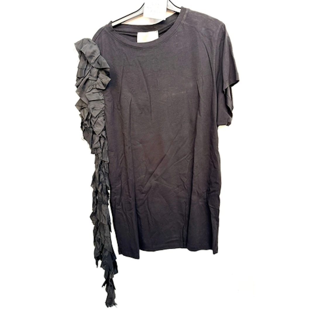 Andrew Majtenyi, NWT, a TILL.DA black left frilled t shirt, ...