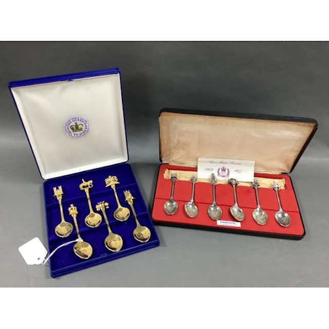1970's 'Exquisite' Silver Plated Royal Commemorative Teaspoo...