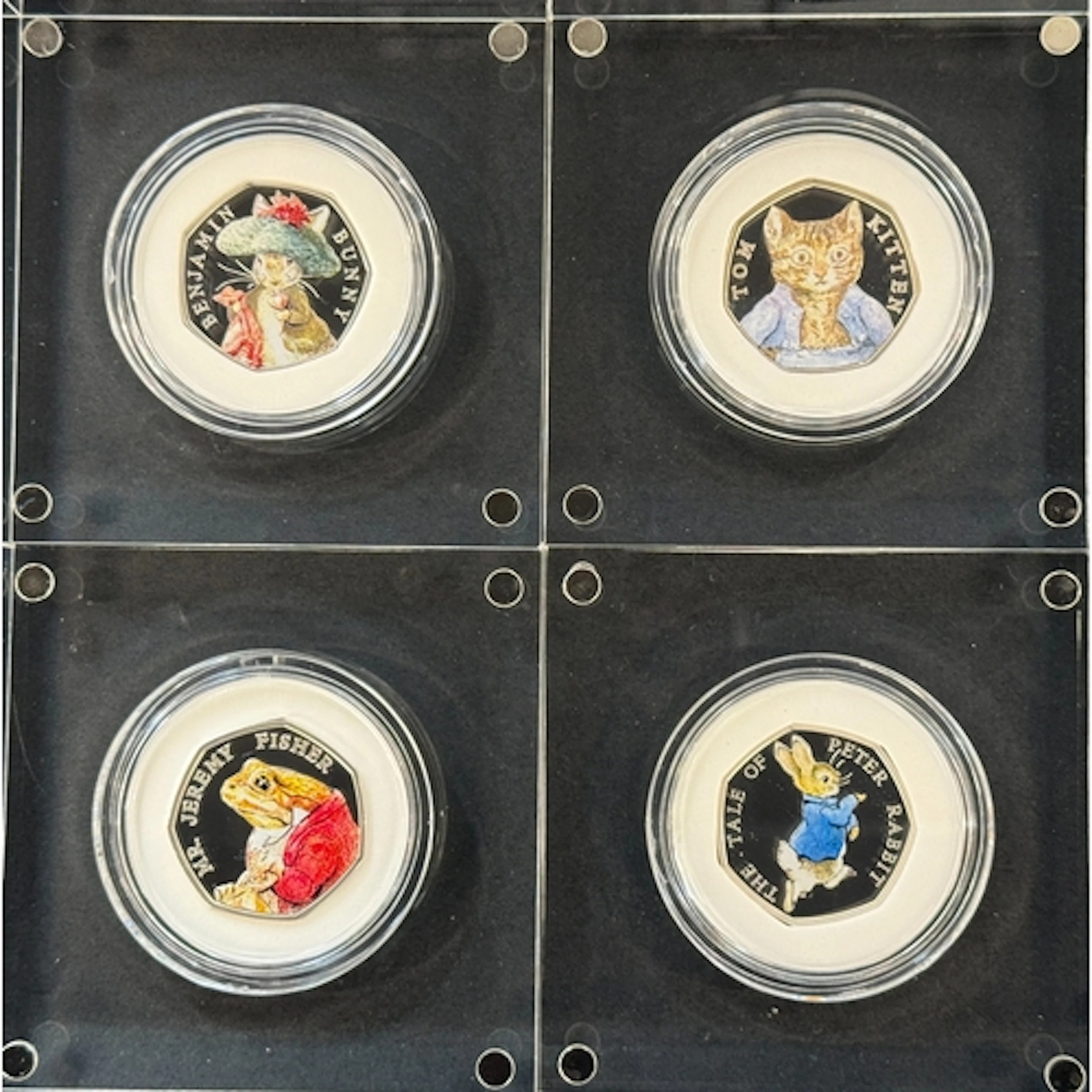 UK 2017 Celebrating Beatrix Potter four-coin 50p silver proo...