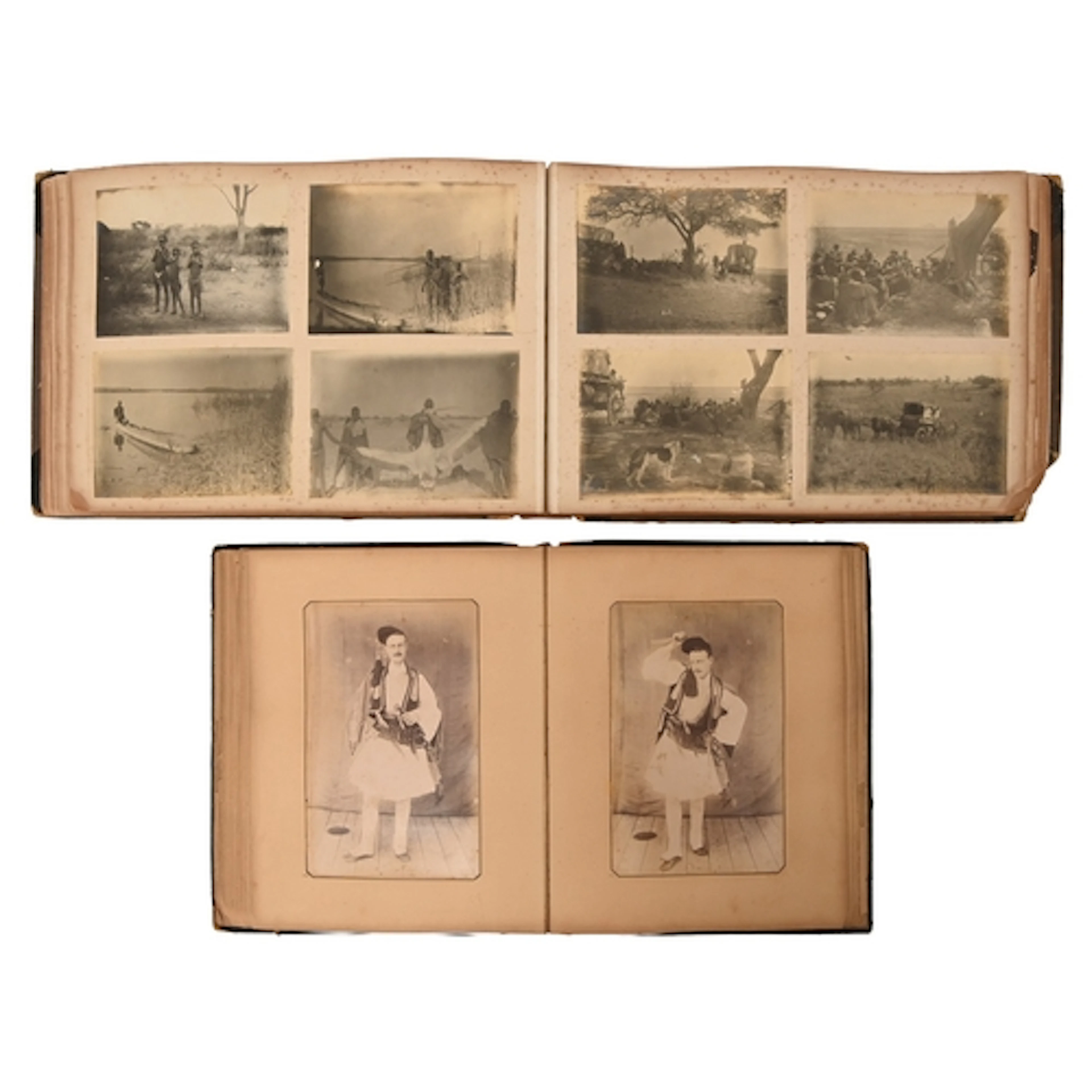 Travel. A late Victorian album, c. 1890, with approx. 120 mi...